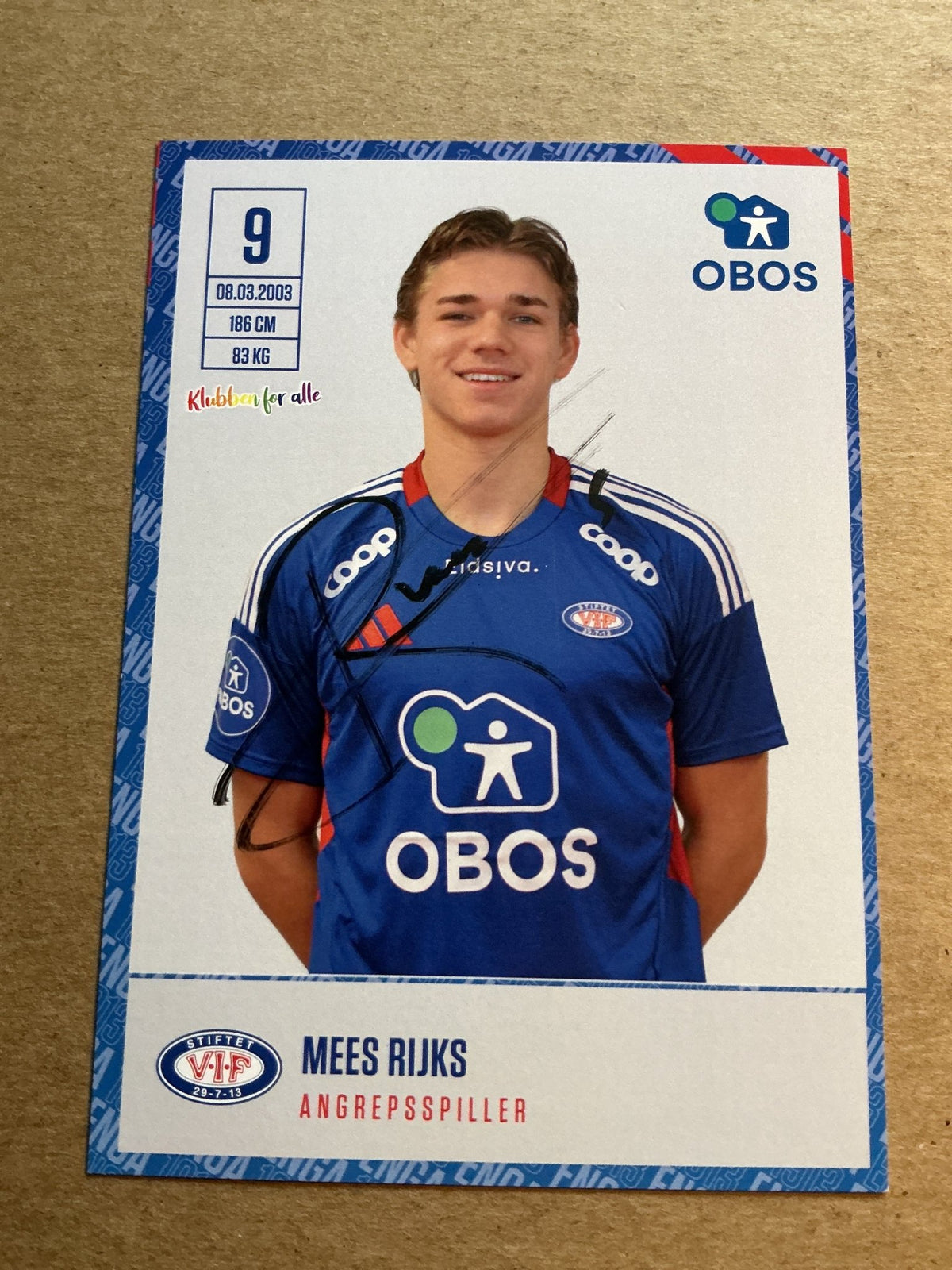 Mees Rijks, Netherlands 🇳🇱 Vålerenga Fotball 2024/25 hand signed - Autographs-World