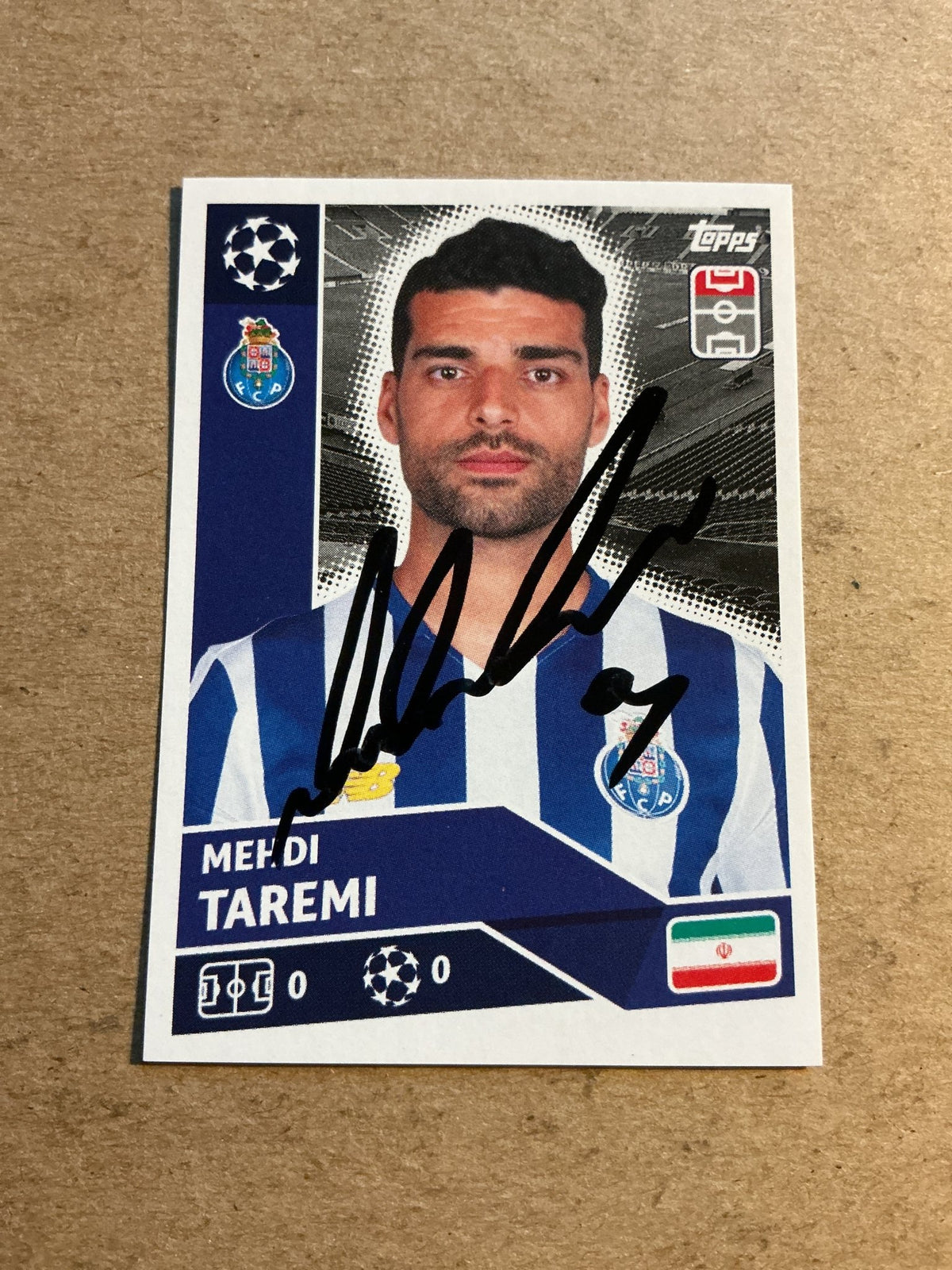 Mehdi Taremi, Iran 🇮🇷 FC Porto 2020/21 Topps hand signed - Autographs-World