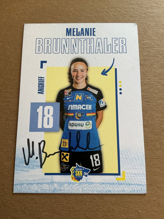 Melanie Brunnthaler, Austria 🇦🇹 SKN St. Pölten 2023/24 hand signed - Autographs-World