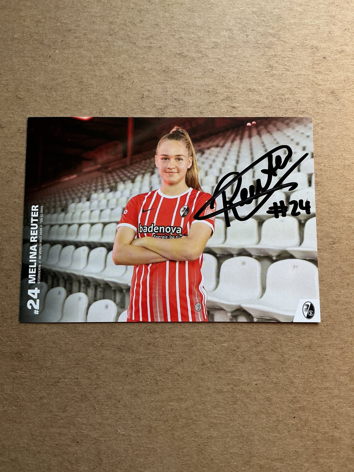 Melina Reuter, Germany 🇩🇪 SC Freiburg 2022/23 hand signed - Autographs-World