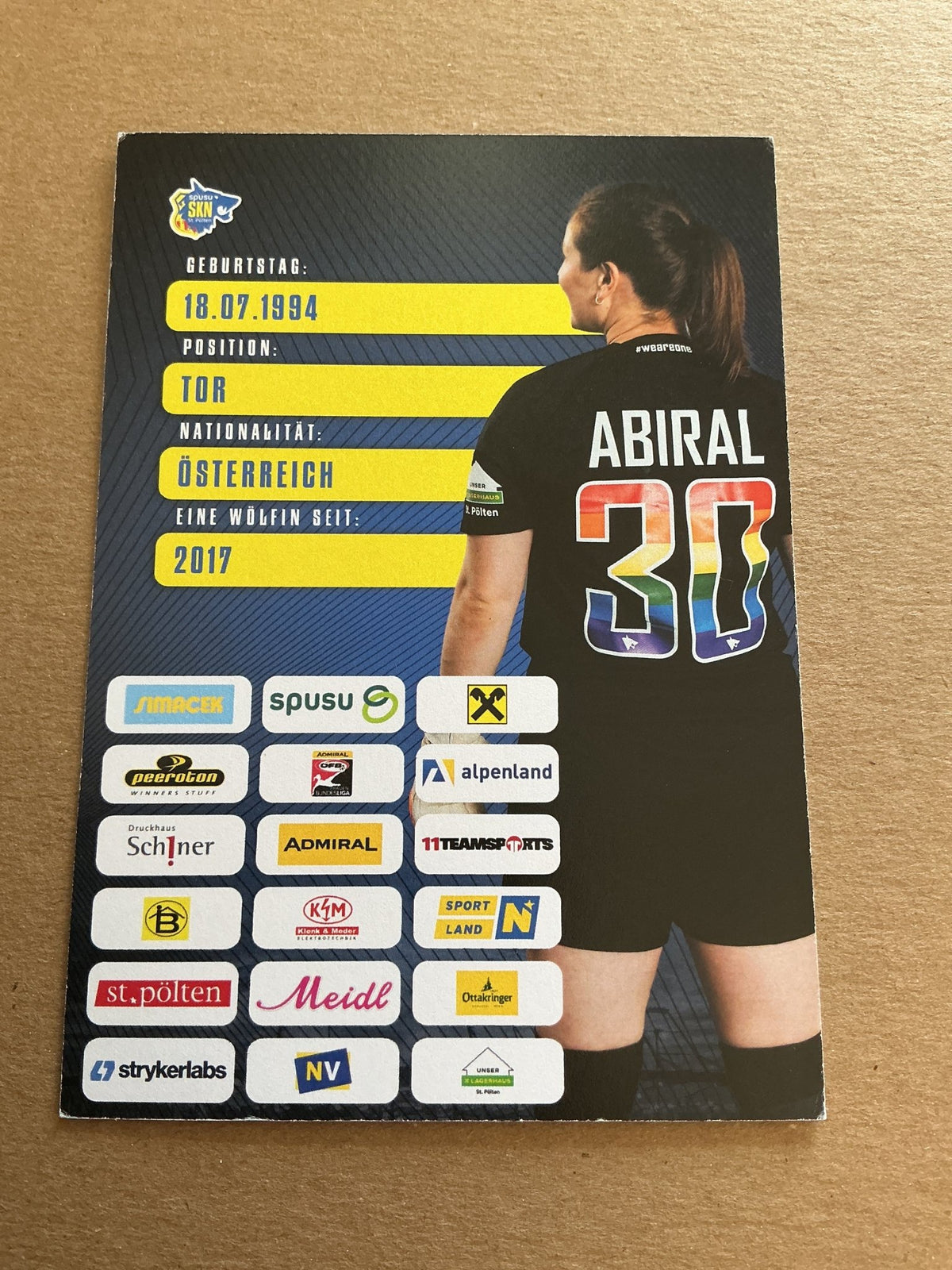 Melissa Abiral, Austria 🇦🇹 SKN St. Pölten 2023/24 hand signed - Autographs-World