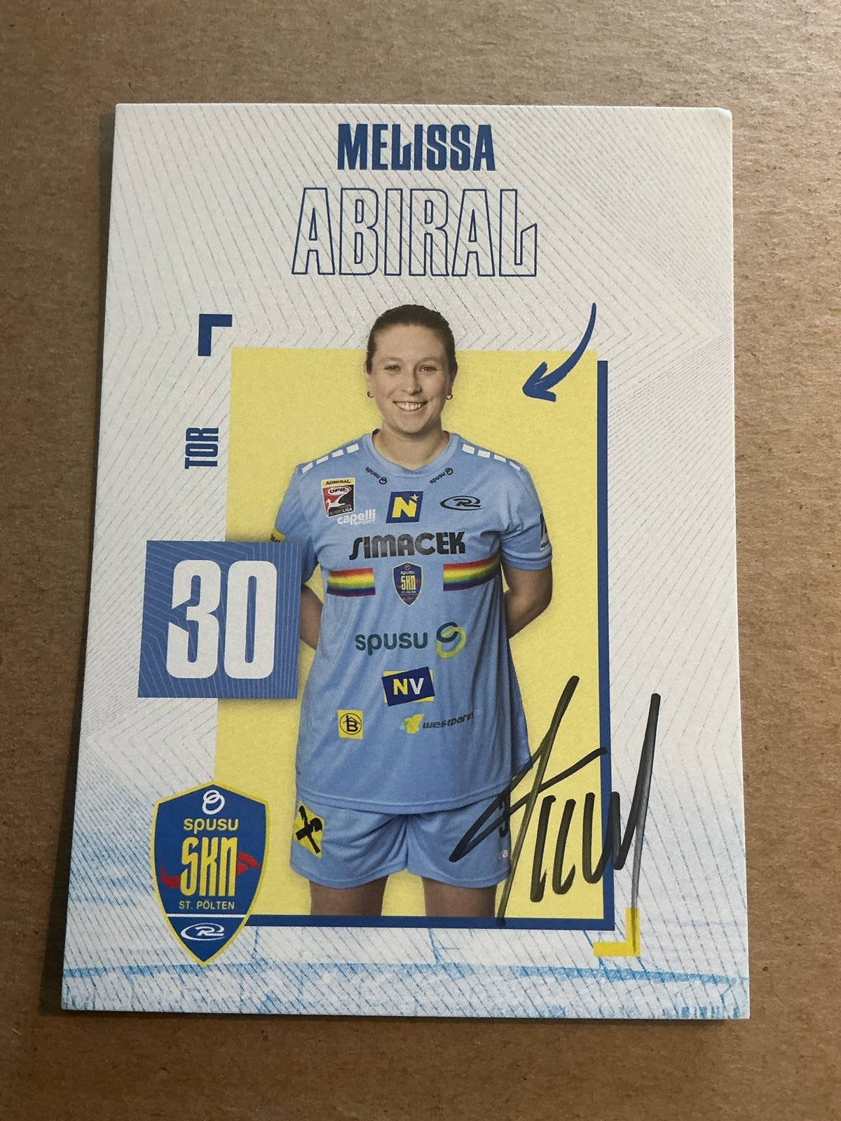 Melissa Abiral, Austria 🇦🇹 SKN St. Pölten 2024/25 hand signed - Autographs-World