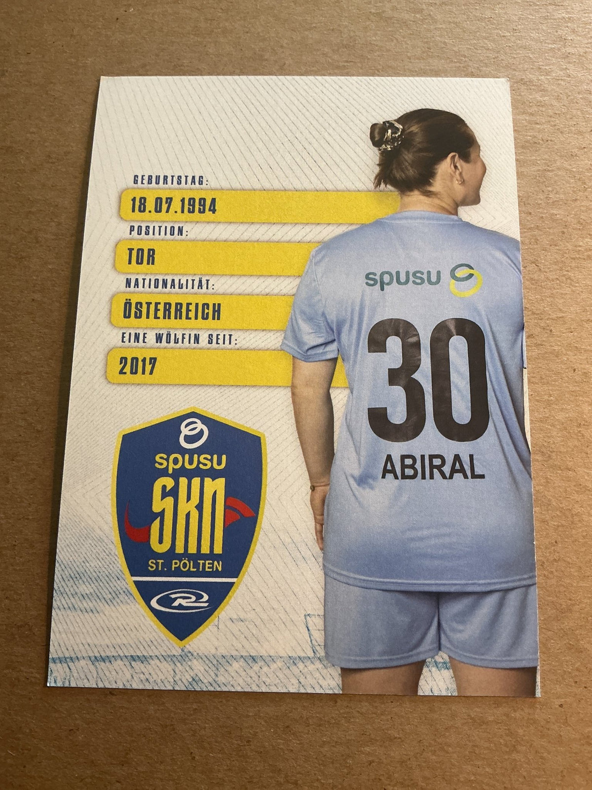 Melissa Abiral, Austria 🇦🇹 SKN St. Pölten 2024/25 hand signed - Autographs-World