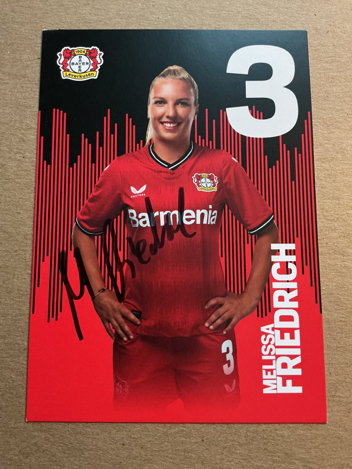 Melissa Friedrich, Germany 🇩🇪 Bayer 04 Leverkusen 2022/23 hand signed - Autographs-World