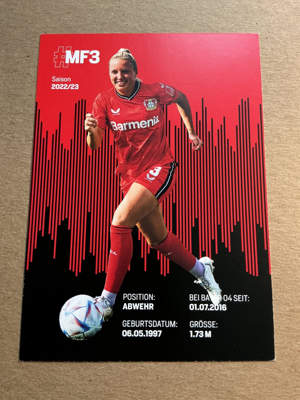 Melissa Friedrich, Germany 🇩🇪 Bayer 04 Leverkusen 2022/23 hand signed - Autographs-World
