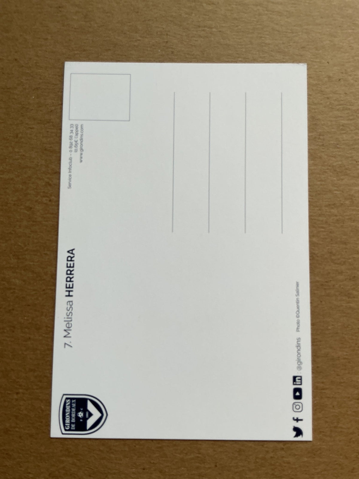 Melissa Herrera, Costa Rica 🇨🇷 Girondins Bordeaux 2021/22 hand signed - Autographs-World