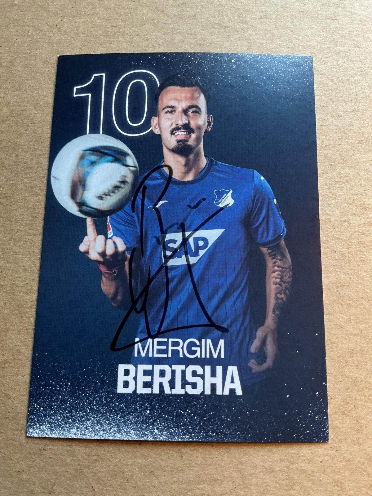 Mergim Berisha, Germany 🇩🇪 TSG 1899 Hoffenheim 2024/25 hand signed - Autographs-World