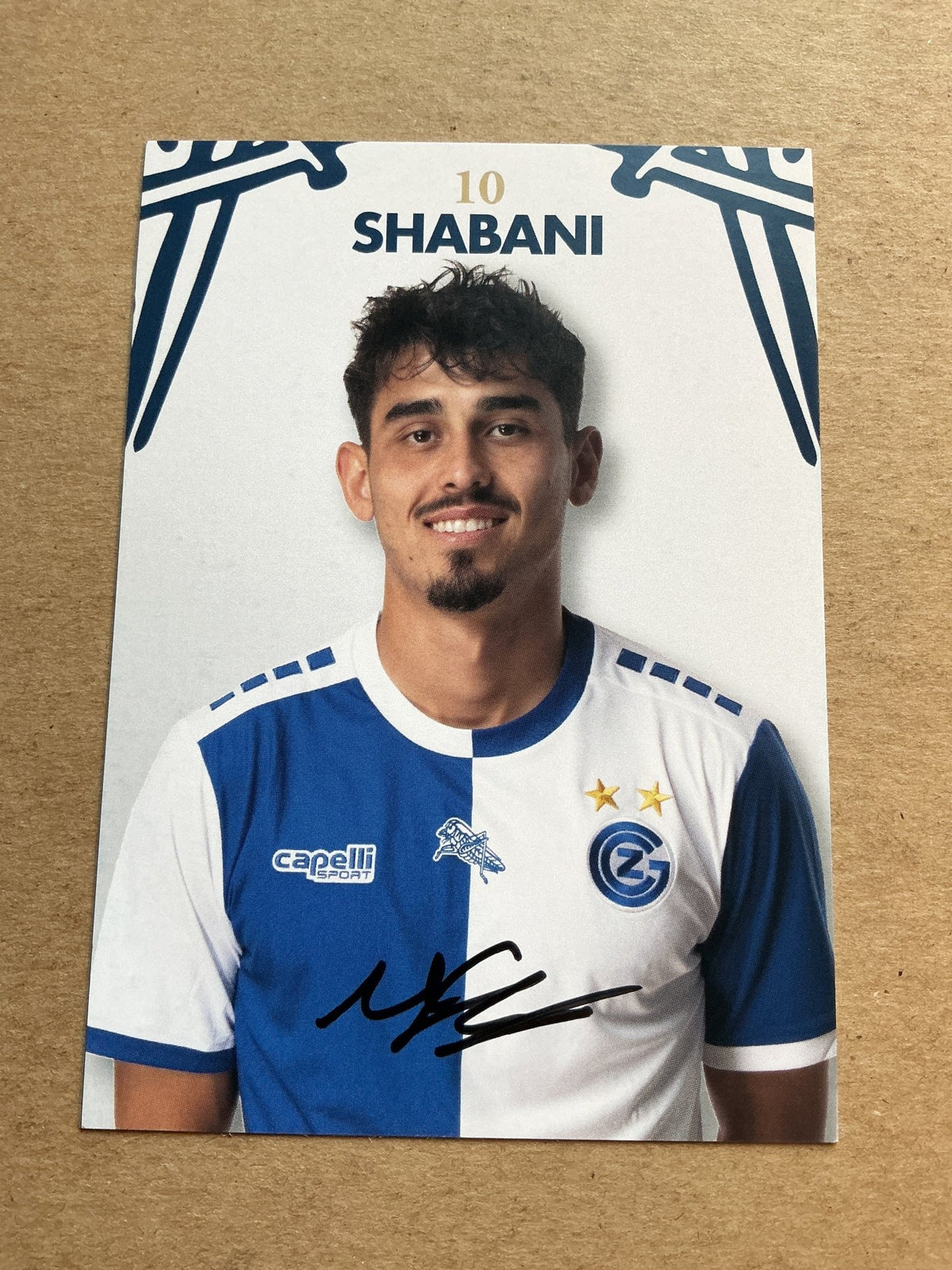 Meritan Shabani, Germany 🇩🇪 Grasshopper Club Zürich 2023/24 hand signed - Autographs-World