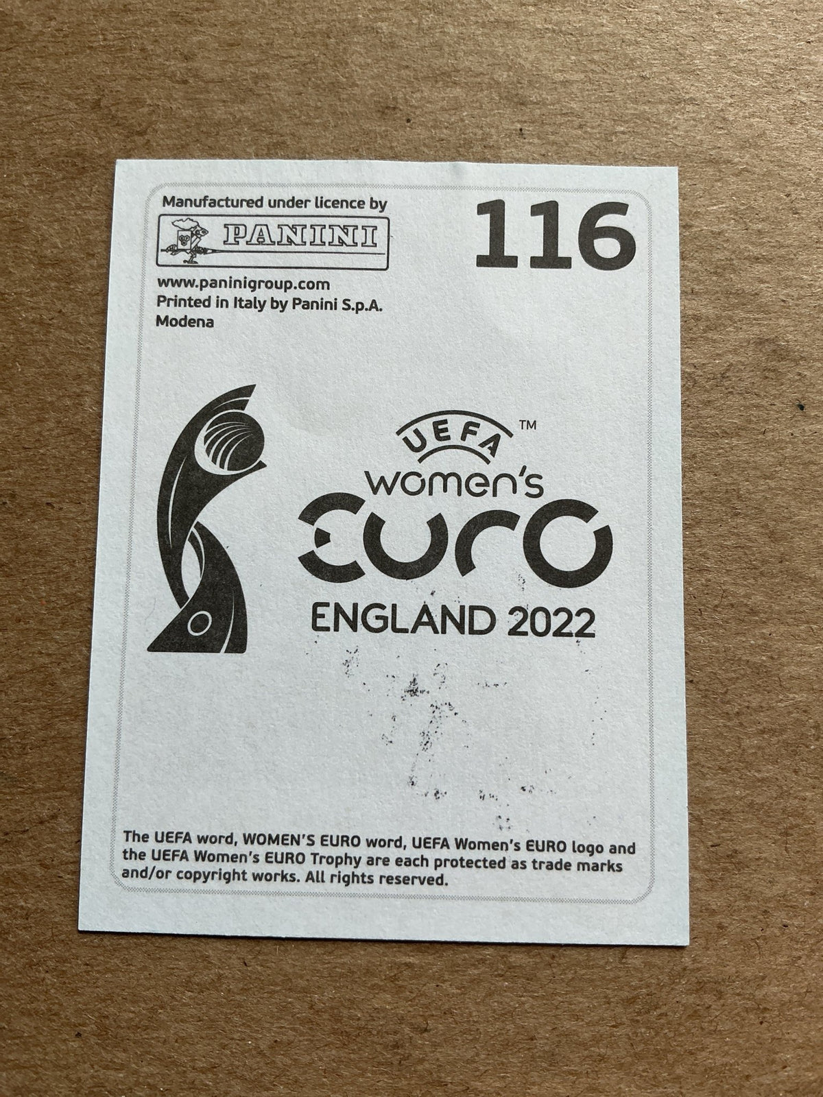 Merle Frohms, Germany 🇩🇪 UEFA Women’s Euro Cup 2022 Panini hand signed - Autographs-World