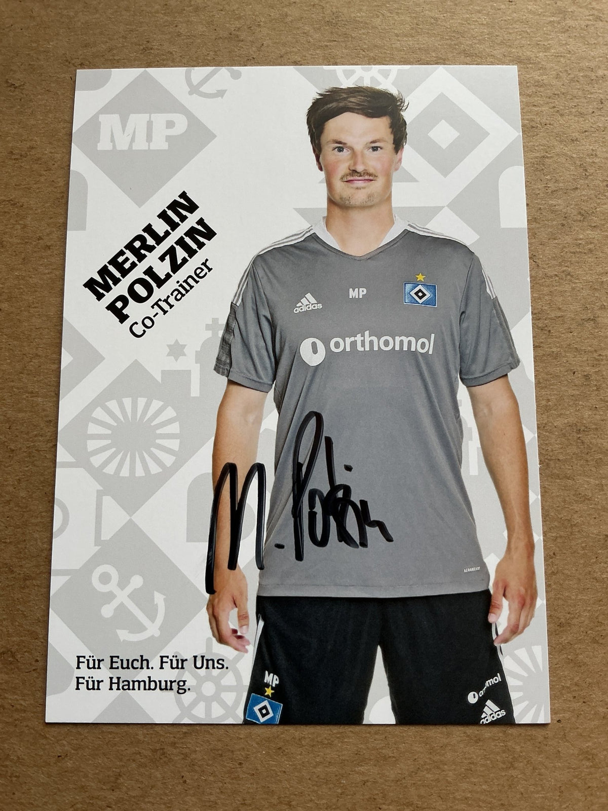 Merlin Polzin, Germany 🇩🇪 Hamburger SV 2021/22 hand signed - Autographs-World