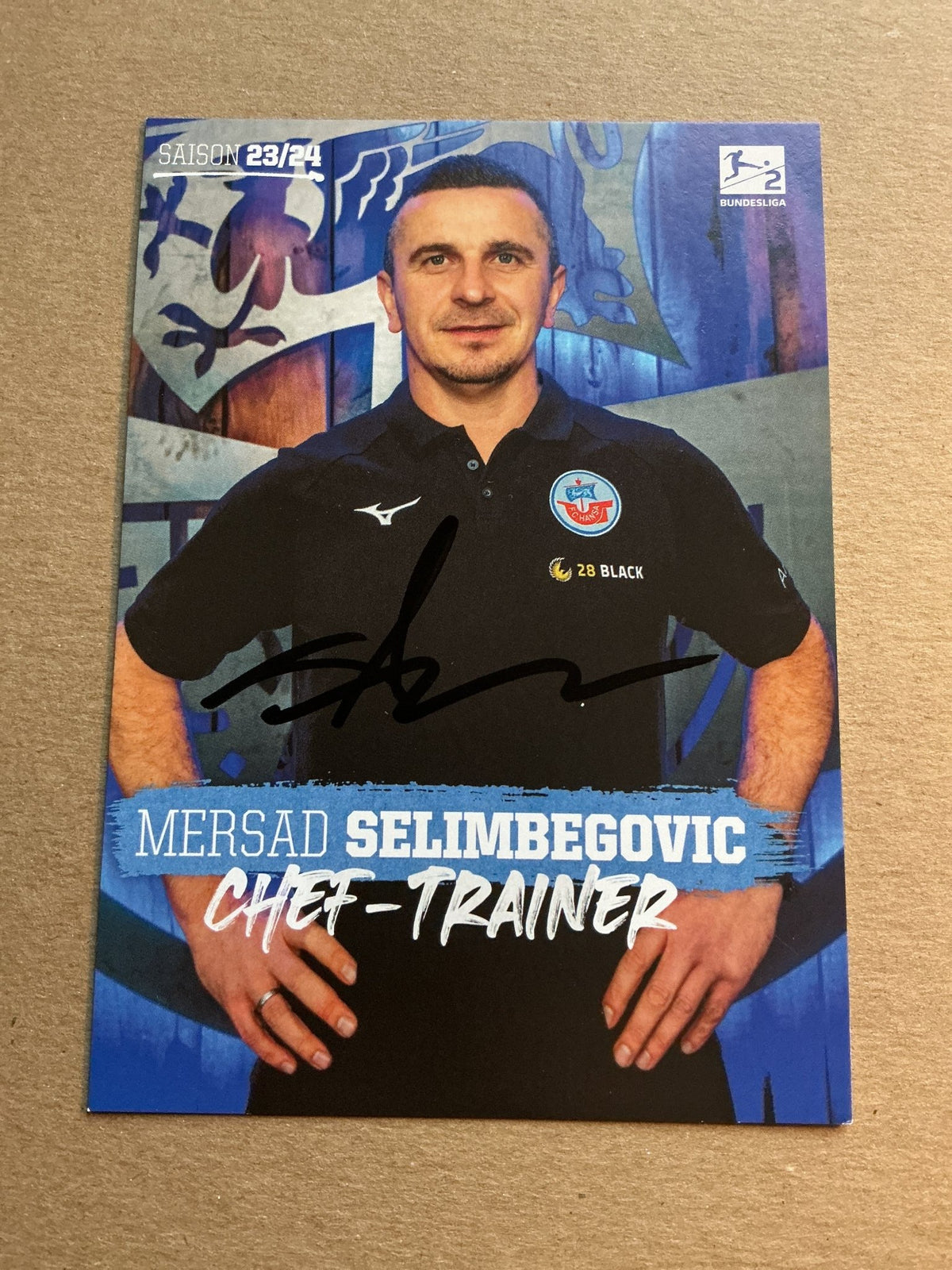 Mersad Selimbegovic, Bosnia 🇧🇦 Hansa Rostock 2023/24 hand signed - Autographs-World