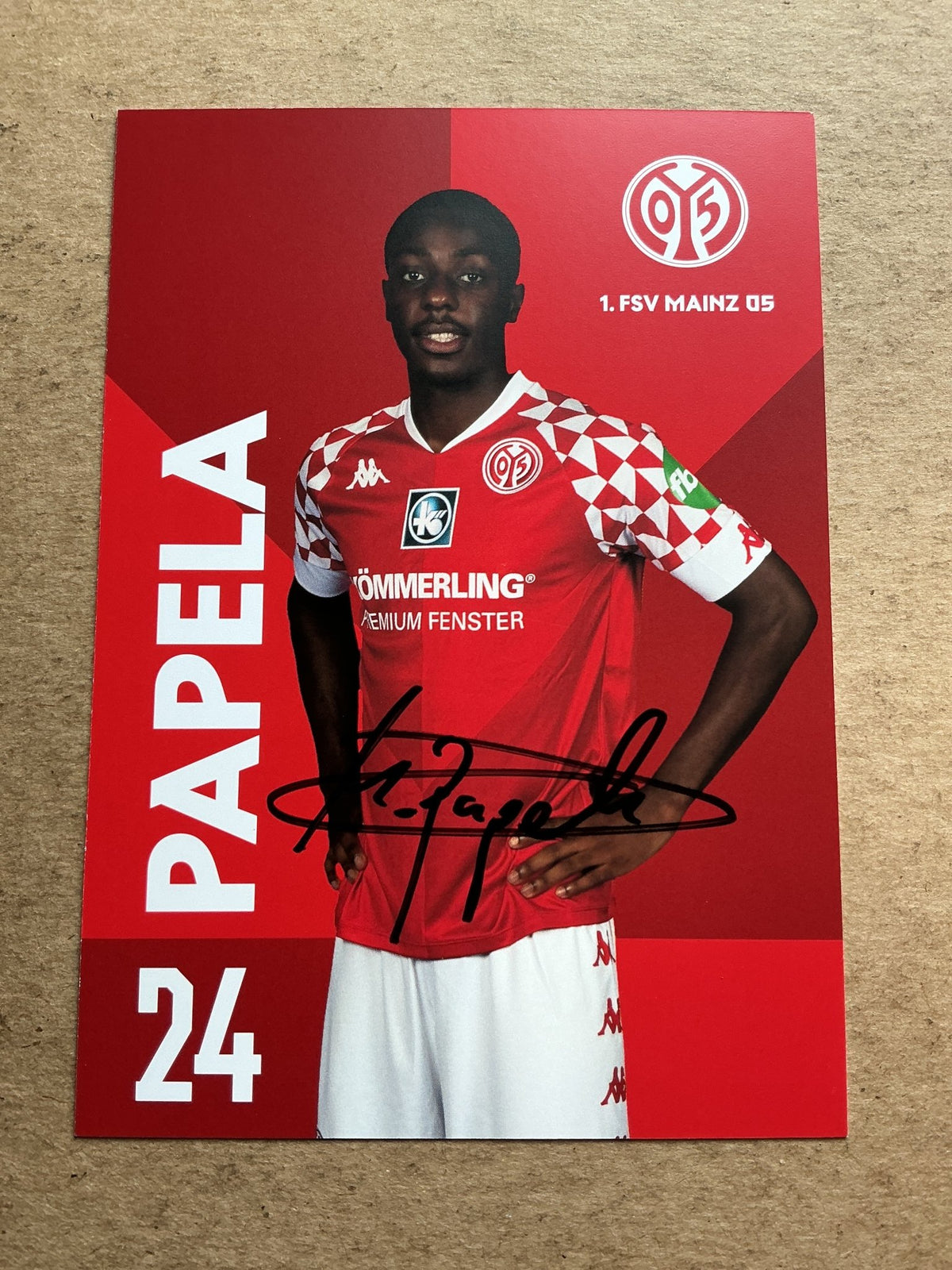 Merveille Papela, Germany 🇩🇪 FSV Mainz 05 2020/21 hand signed - Autographs-World