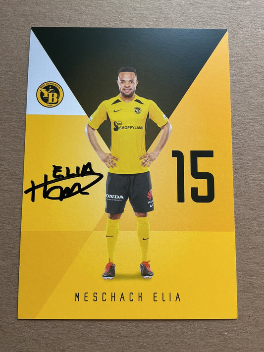 Meschack Elia, DR Kongo 🇨🇩 Young Boys Bern 2019/20 hand signed - Autographs-World
