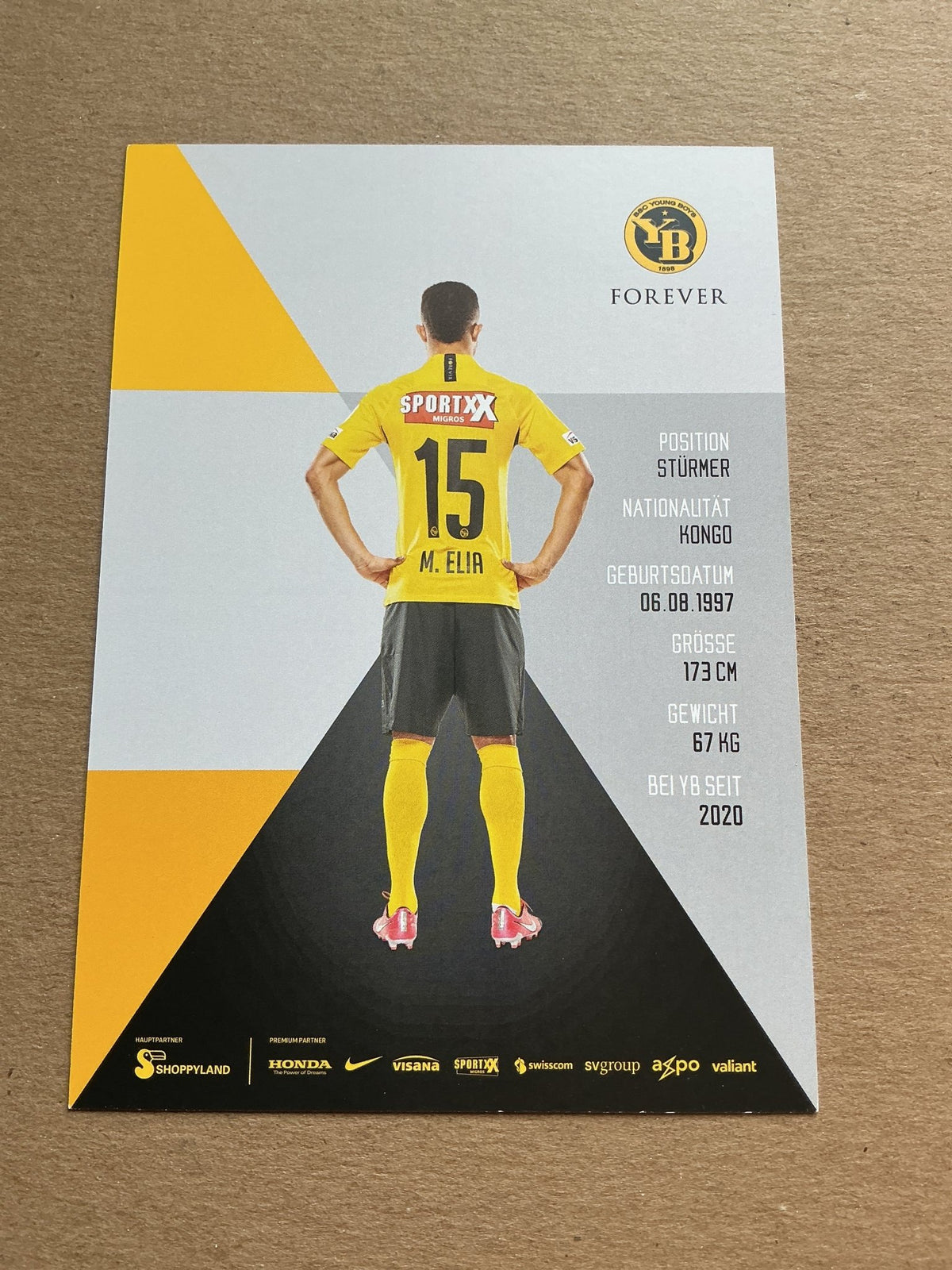 Meschack Elia, DR Kongo 🇨🇩 Young Boys Bern 2019/20 hand signed - Autographs-World