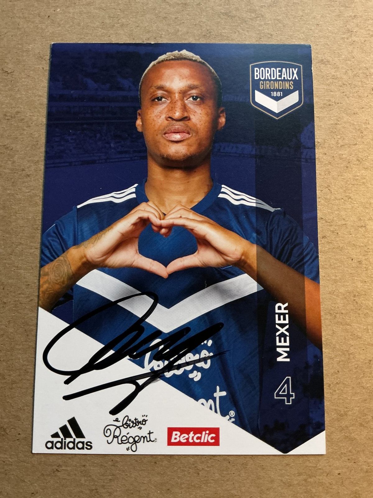Mexer, Mozambique 🇲🇿 Girondins Bordeaux 2020/21 hand signed - Autographs-World