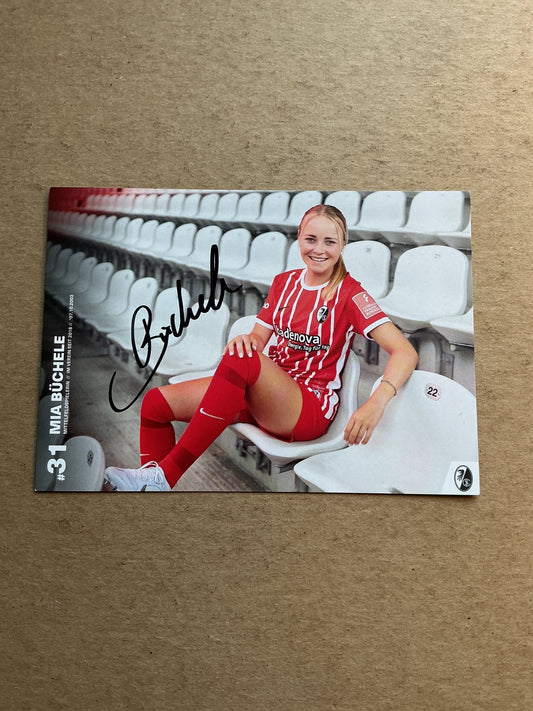 Mia Büchele, Germany 🇩🇪 SC Freiburg 2022/23 hand signed - Autographs-World