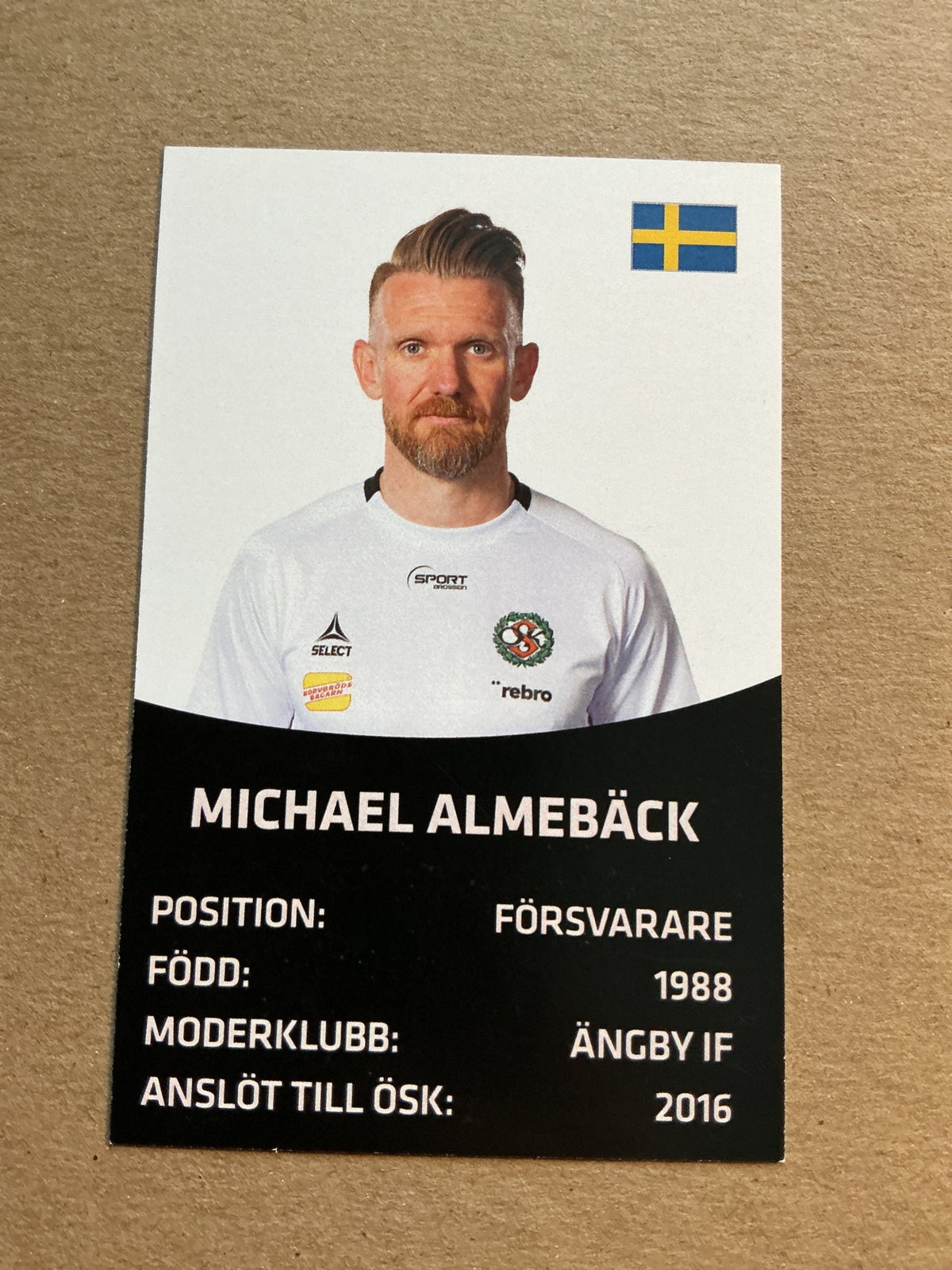 Michael Almebäck, Sweden 🇸🇪 Örebro SK 2021/22 hand signed - Autographs-World