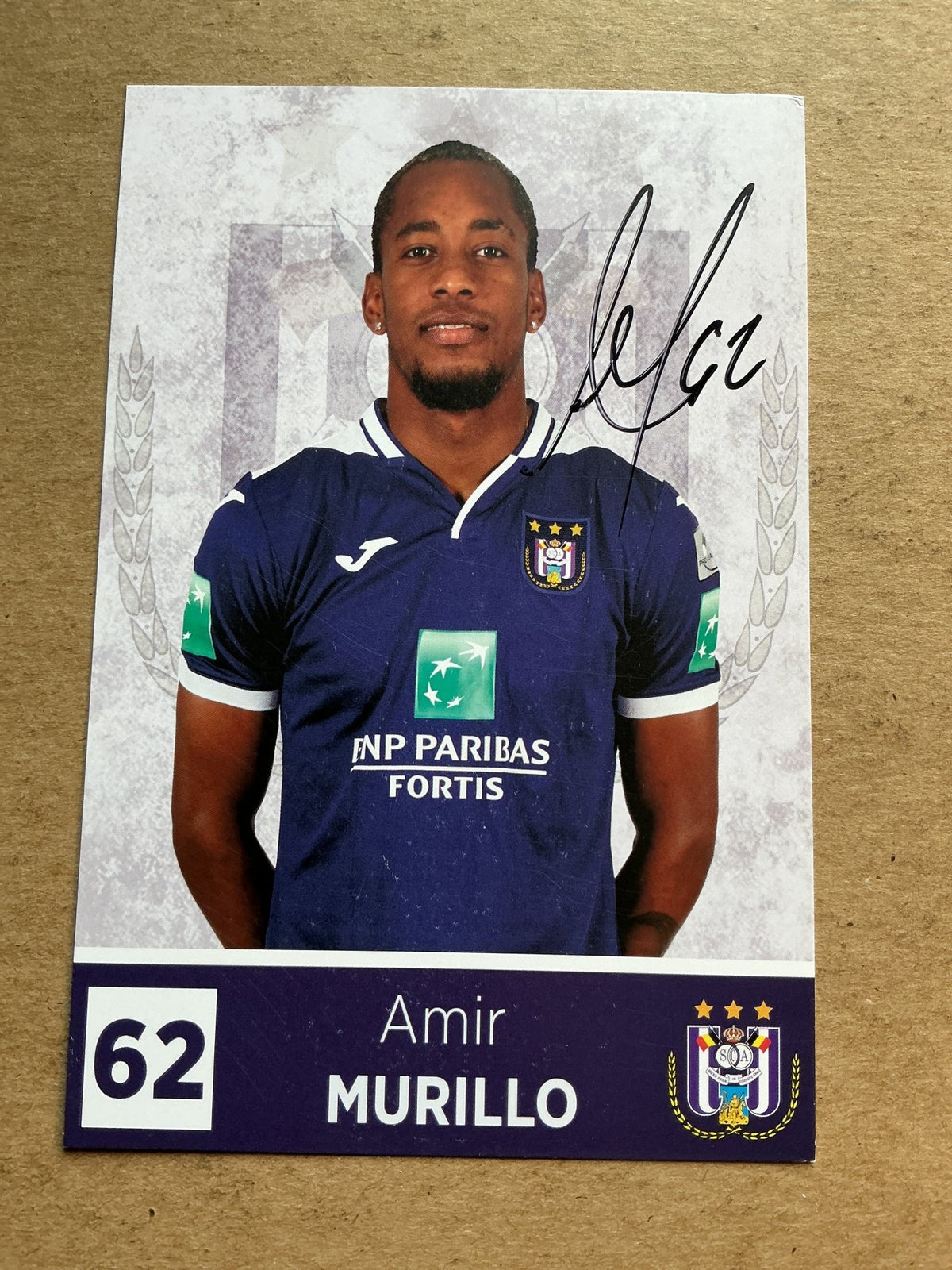 Michael Amir Murillo, Panama 🇵🇦 RSC Anderlecht 2019/20 hand signed - Autographs-World