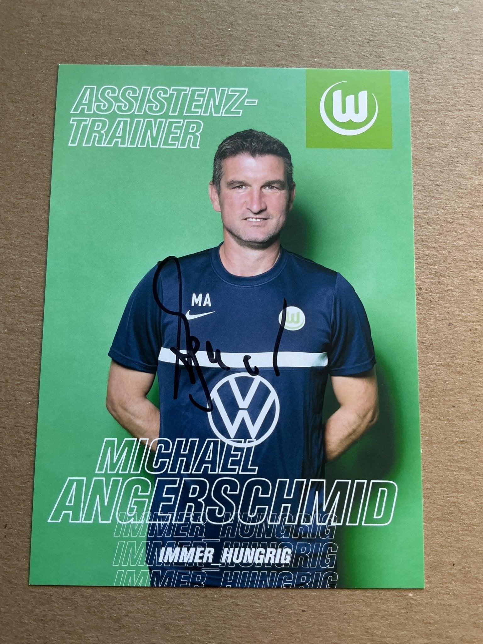 Michael Angerschmid, Austria 🇦🇹 VfL Wolfsburg 2020/21 hand signed - Autographs-World