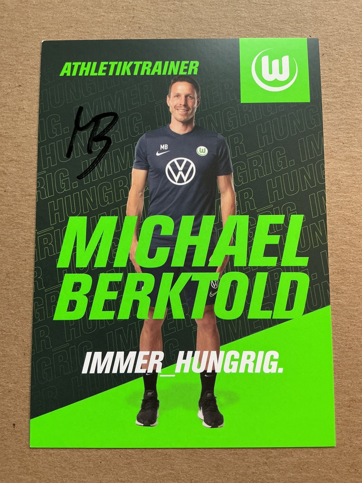 Michael Berktold, Austria 🇦🇹 VfL Wolfsburg 2019/20 hand signed - Autographs-World