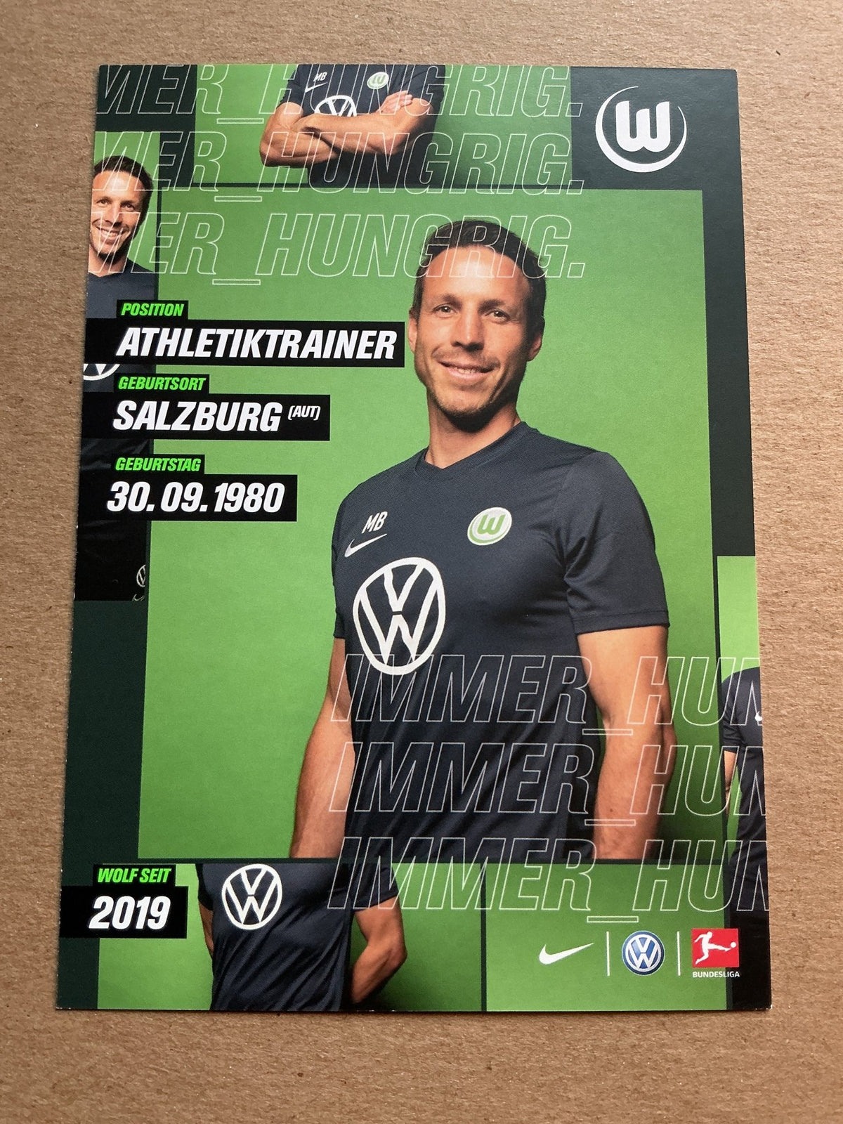 Michael Berktold, Austria 🇦🇹 VfL Wolfsburg 2019/20 hand signed - Autographs-World
