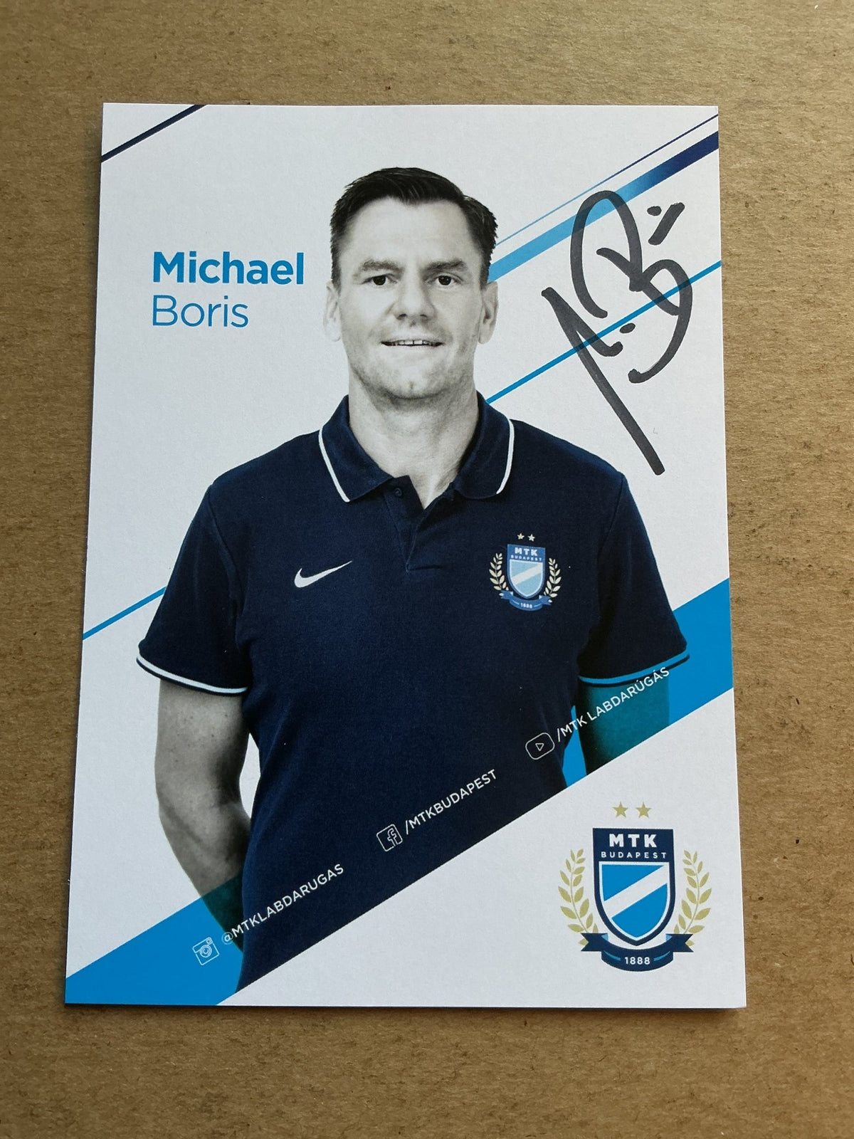 Michael Boris, Germany 🇩🇪 MTK Budapest 2020/21 hand signed - Autographs-World