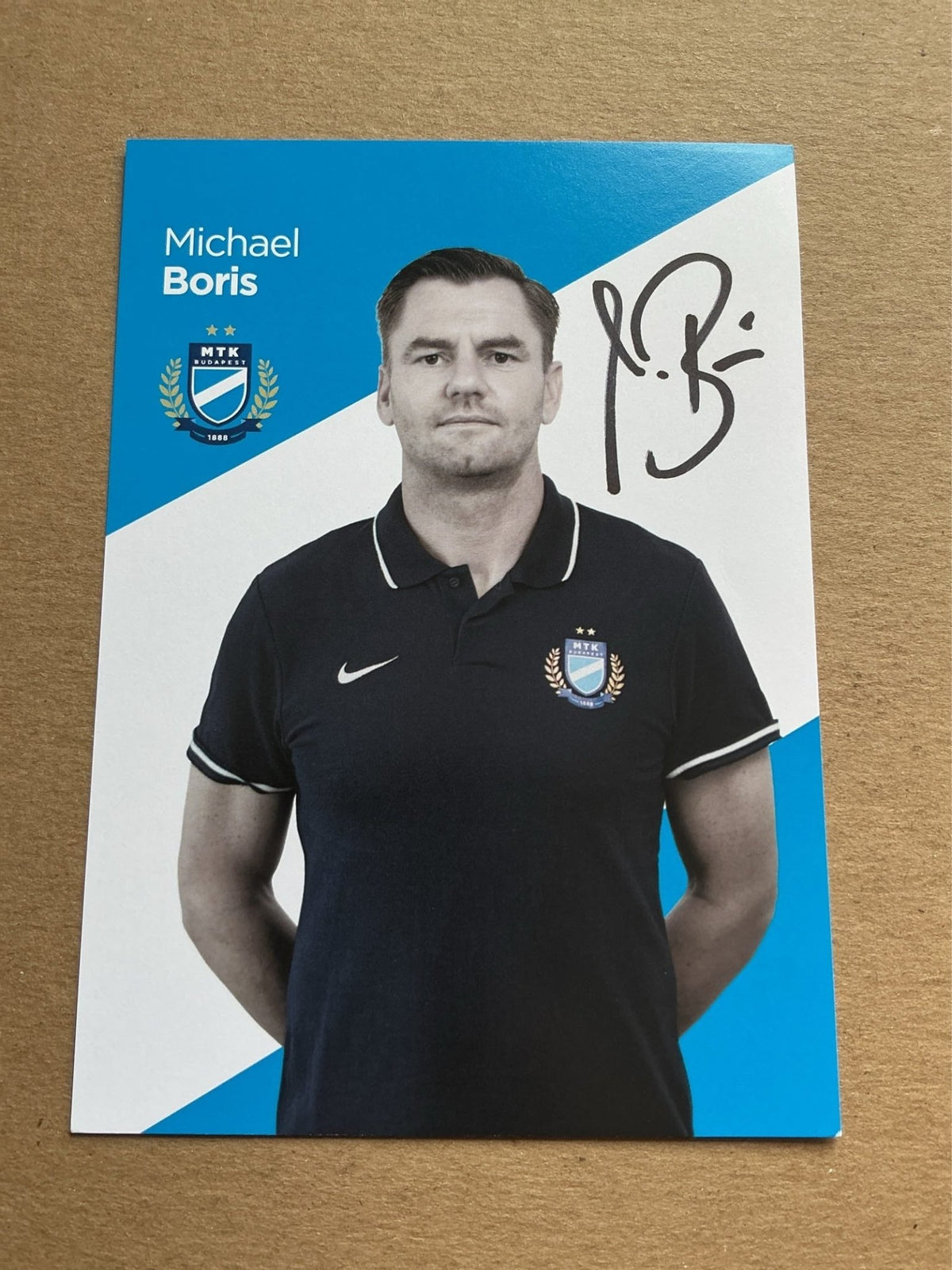 Michael Boris, Germany 🇩🇪 MTK Budapest FC 2019/20 hand signed - Autographs-World
