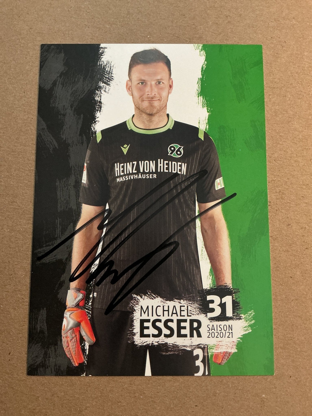 Michael Esser, Germany 🇩🇪 Hannover 96 2020/21 hand signed - Autographs-World