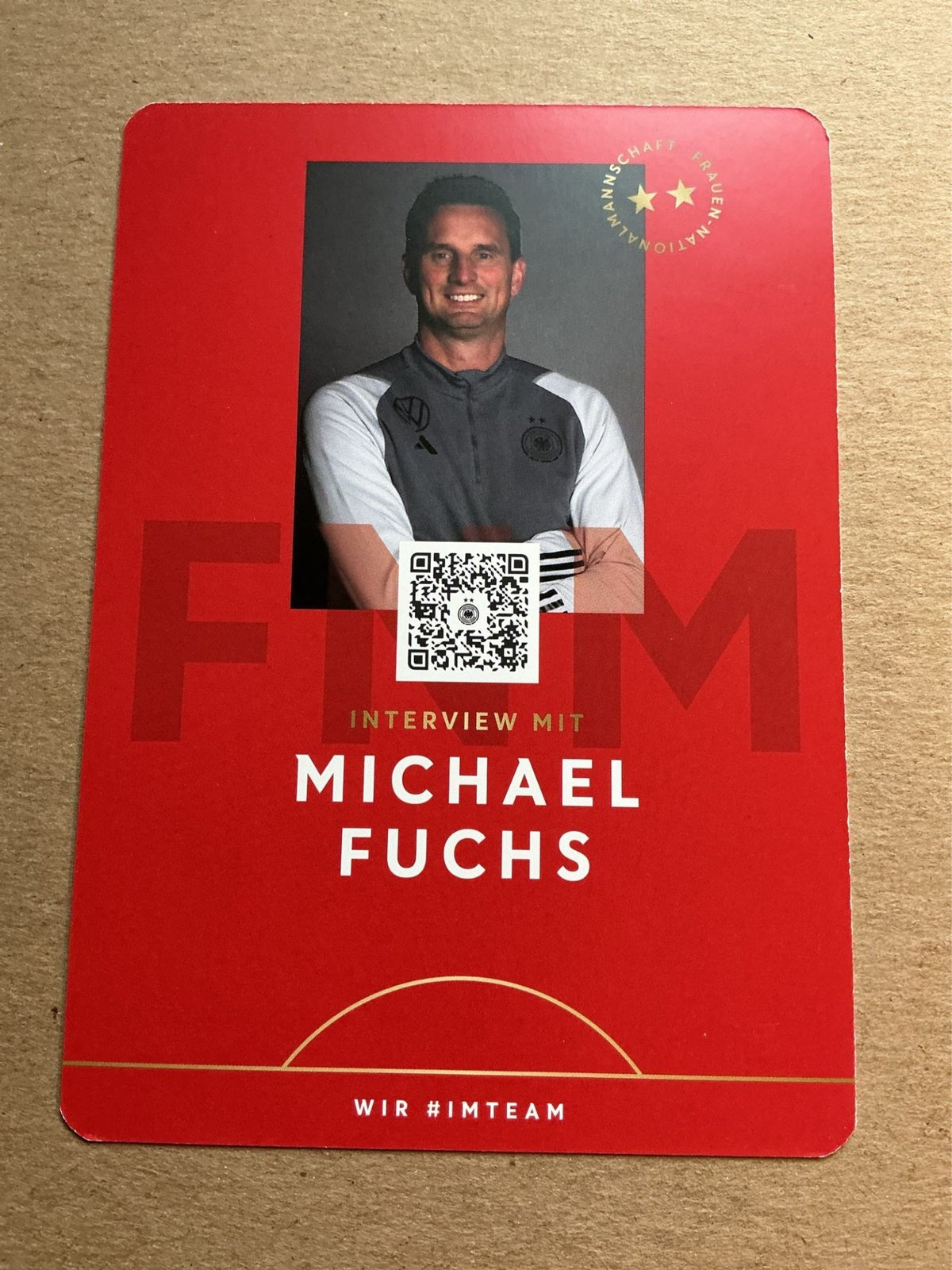 Michael Fuchs, Germany 🇩🇪 FIFA World Cup 2023 hand signed - Autographs-World