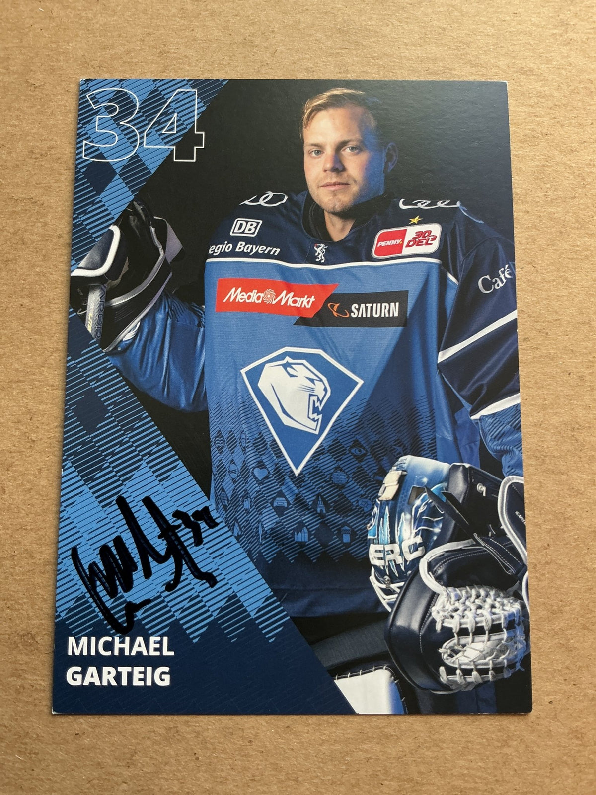 Michael Garteig, Canada 🇨🇦 ERC Ingolstadt 2023/24 hand signed - Autographs-World