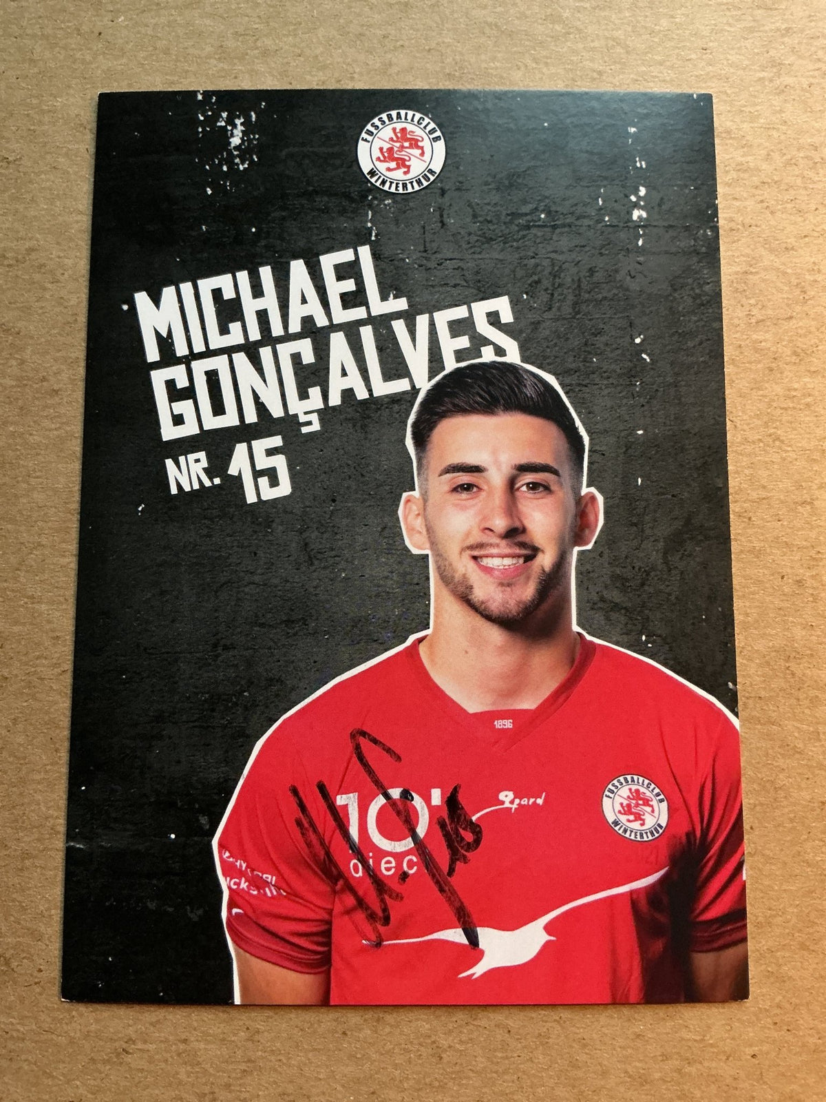 Michael Gonçalves, Switzerland 🇨🇭 FC Winterthur 2021/22 hand signed - Autographs-World