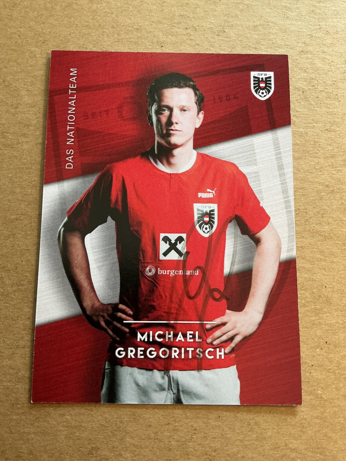 Michael Gregoritsch, Austria 🇦🇹 2023 hand signed - Autographs-World