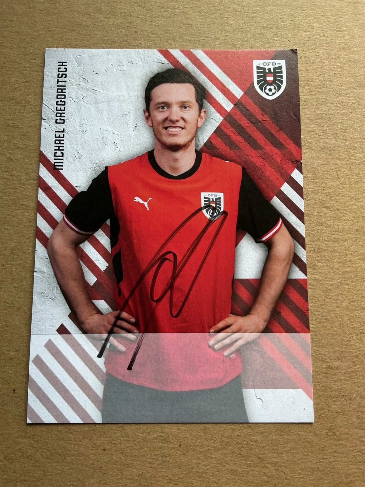 Michael Gregoritsch, Austria 🇦🇹 FIFA World Cup 2026 hand signed - Autographs-World