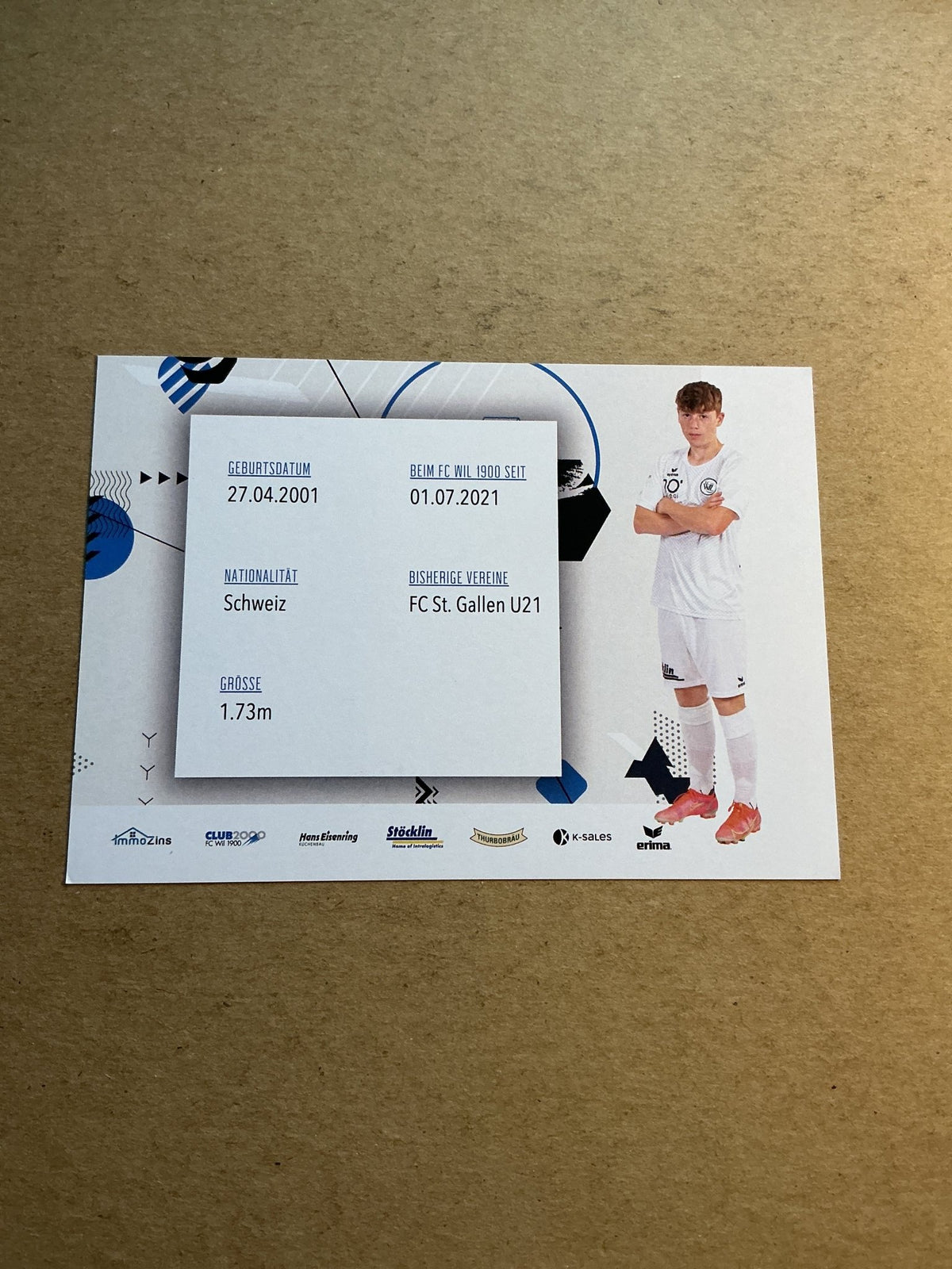 Michael Heule, Switzerland 🇨🇭 FC Wil 2021/22 hand signed - Autographs-World