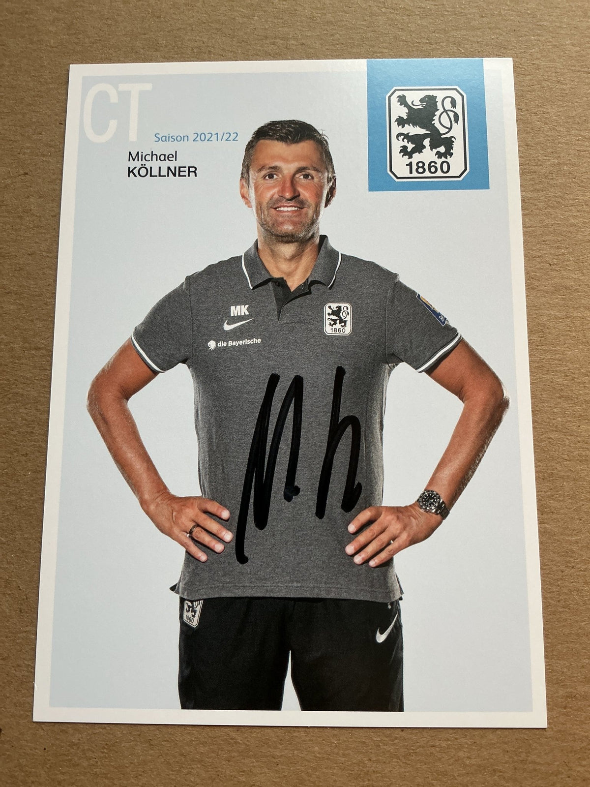 Michael Köllner, Germany 🇩🇪 TSV 1860 München 2021/22 hand signed - Autographs-World