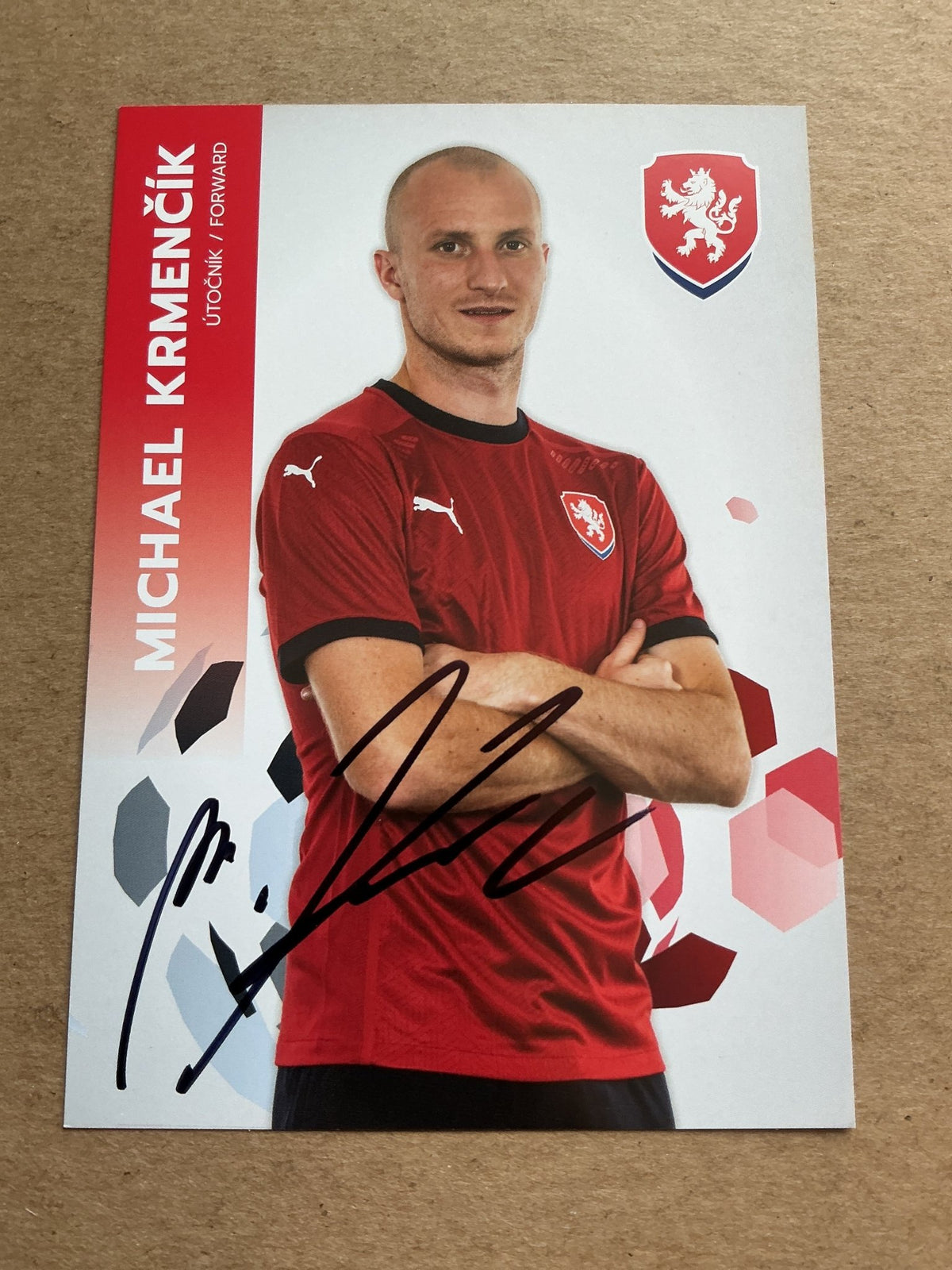 Michael Krmenčík, Czech Republic 🇨🇿 UEFA Euro Cup 2020 hand signed - Autographs-World