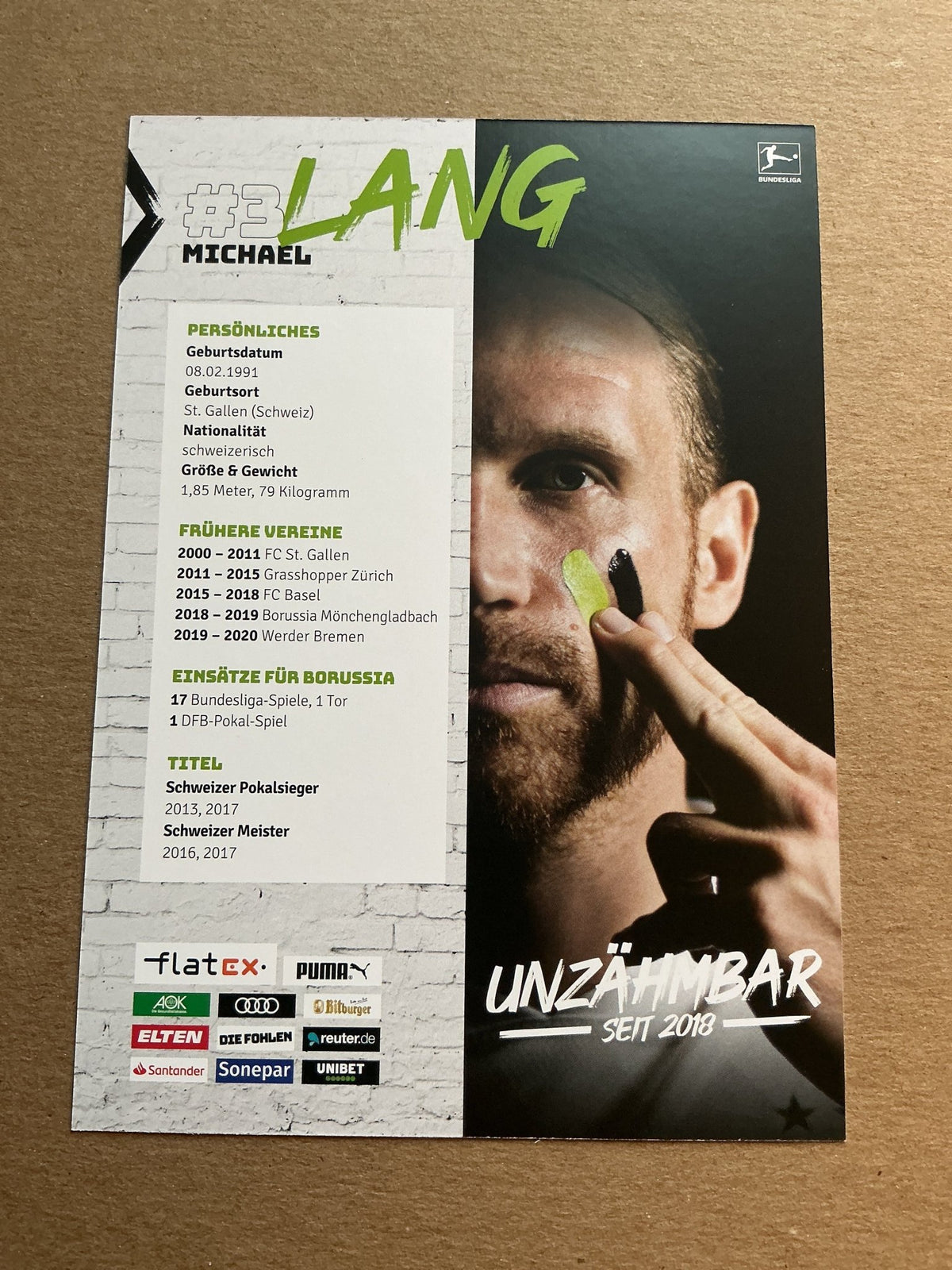 Michael Lang, Switzerland 🇨🇭 Borussia Mönchengladbach 2020/21 hand signed - Autographs-World