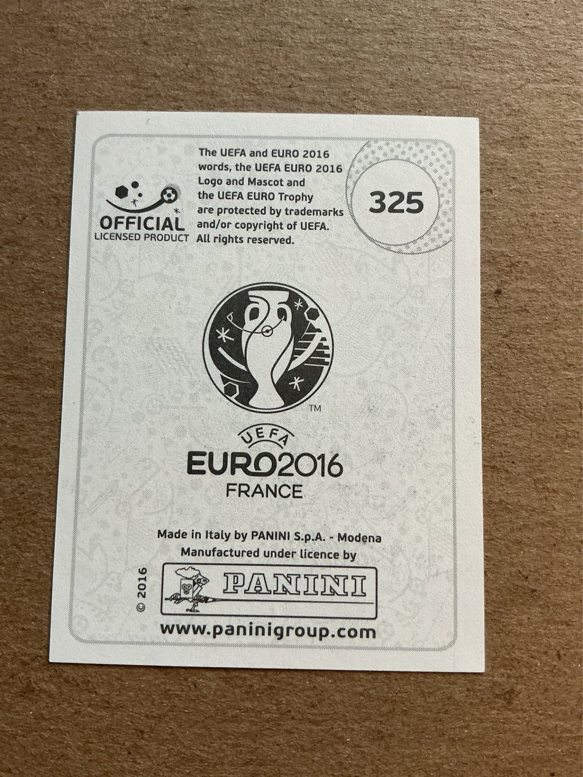 Michael McGovern, Northern Ireland, UEFA Euro 2016 Panini hand signed - Autographs-World