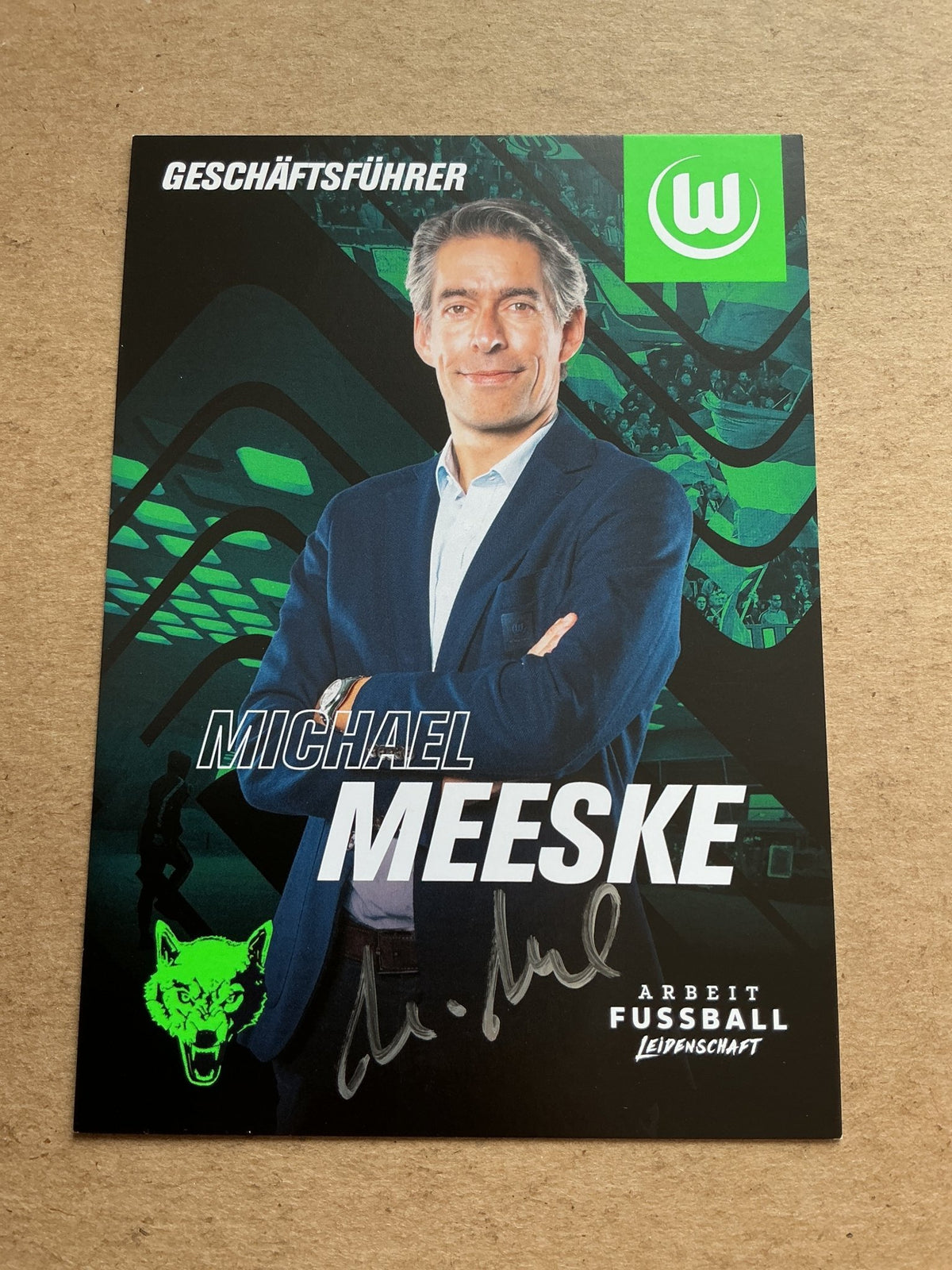 Michael Meeske, Germany 🇩🇪 VfL Wolfsburg 2021/22 hand signed - Autographs-World