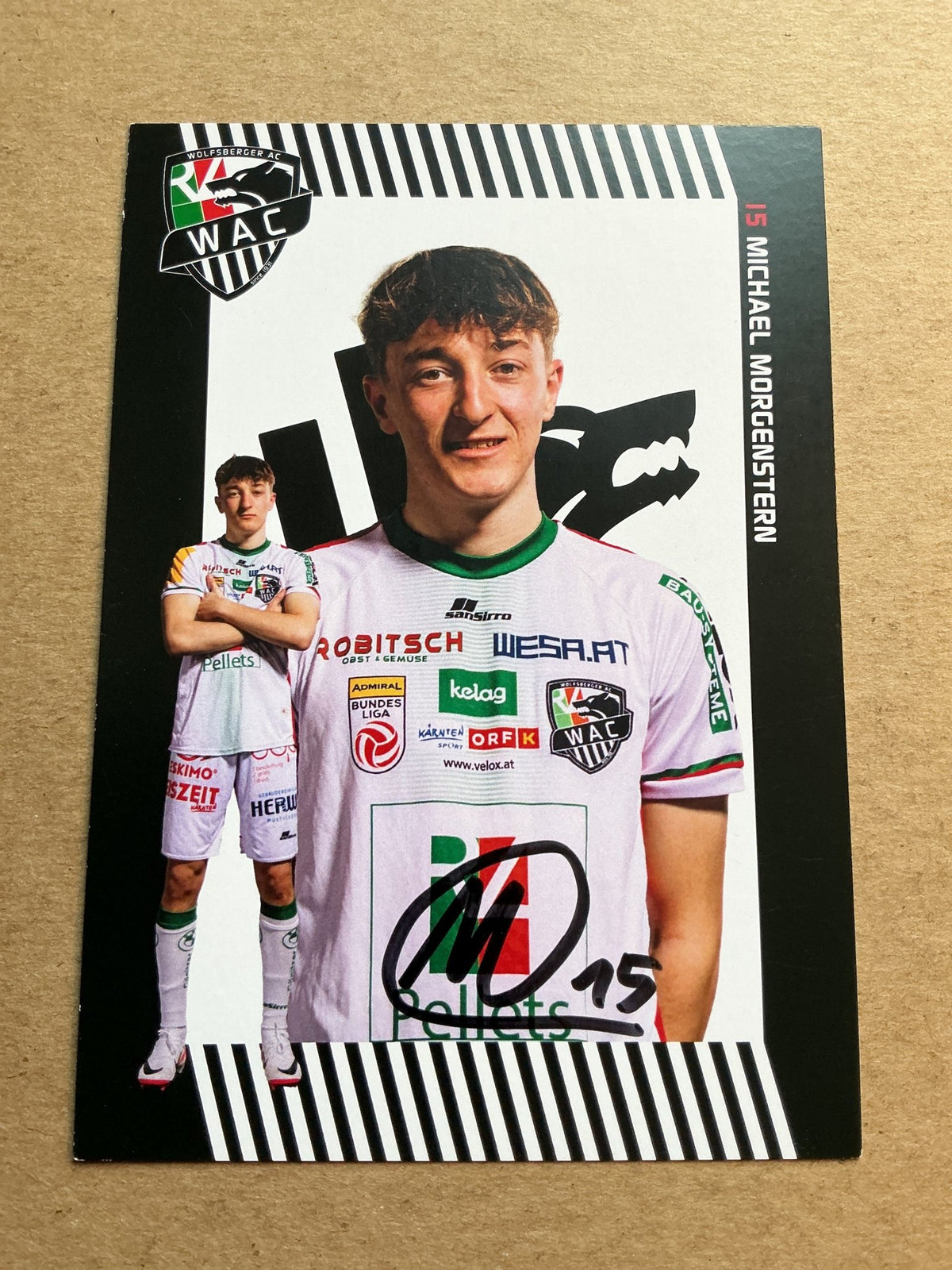 Michael Morgenstern, Austria 🇦🇹 Wolfsberger AC 2023/24 hand signed - Autographs-World