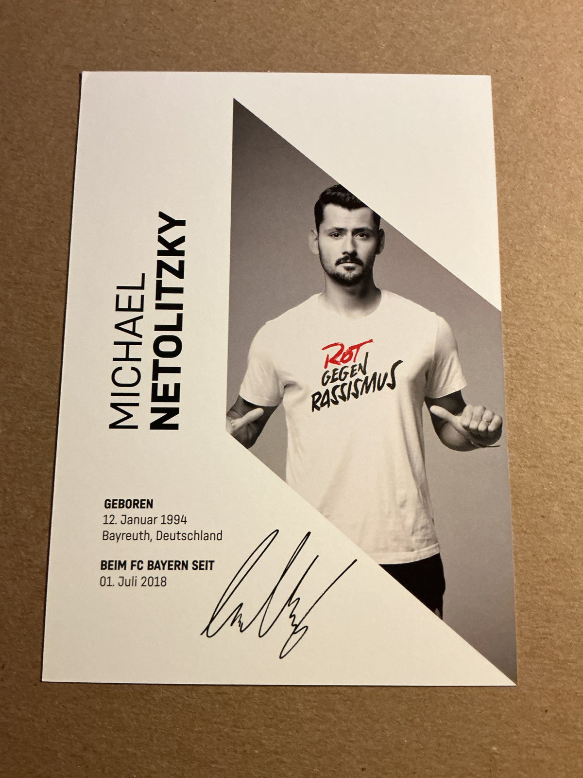 Michael Netolitzky, Germany 🇩🇪 FC Bayern München 2023/24 hand signed - Autographs-World