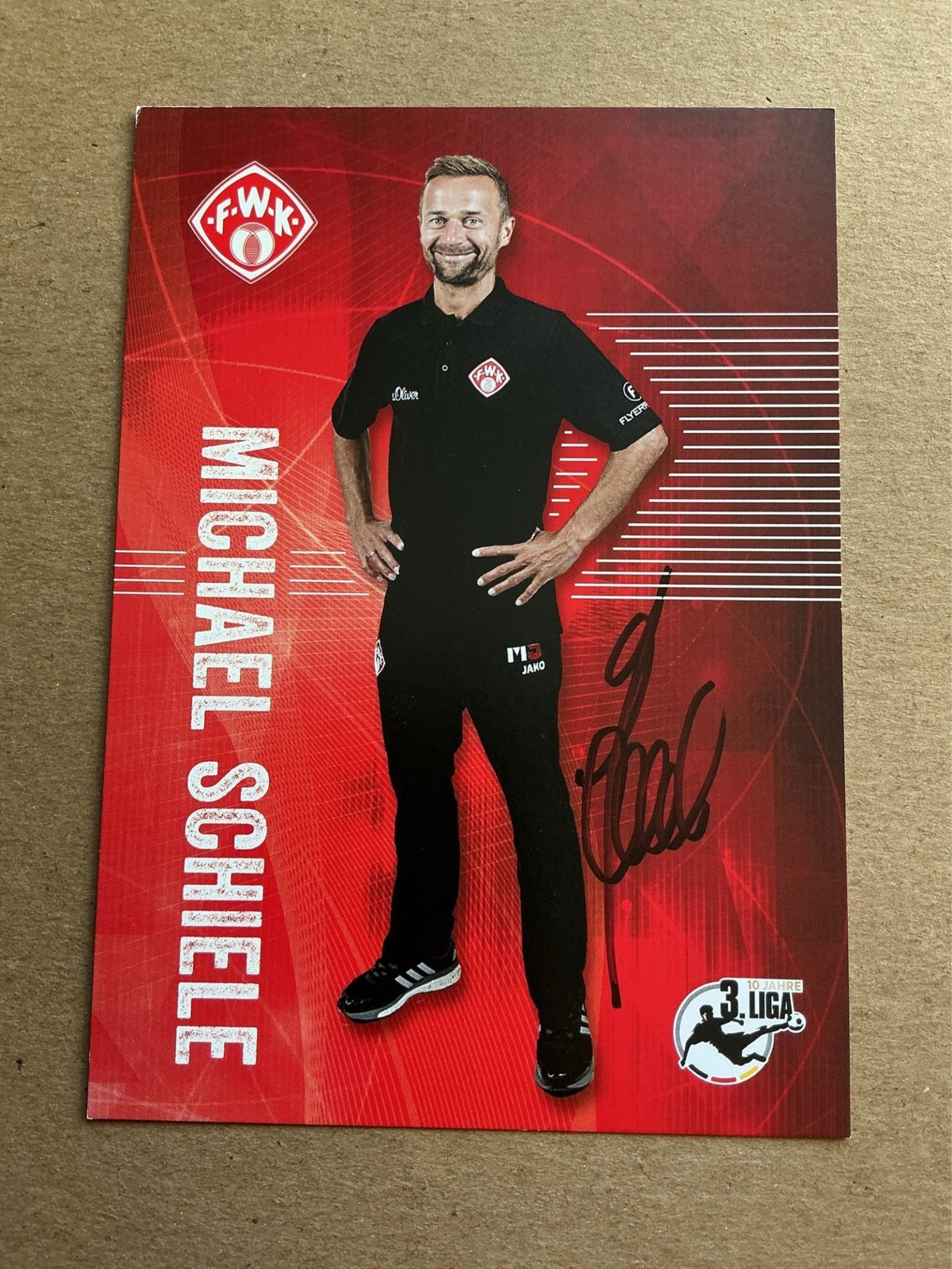 Michael Schiele, Germany 🇩🇪 FC Würzburger Kickers 2017/18 hand signed - Autographs-World
