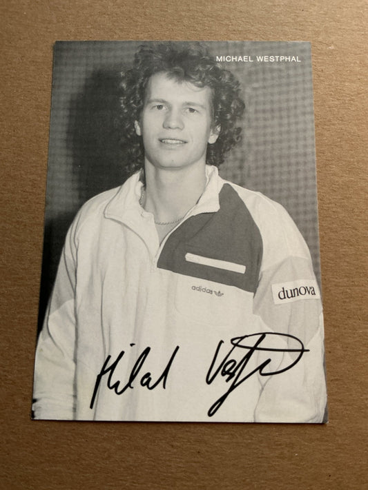 Michael Westphal, Germany 🇩🇪 Tennis Sports hand signed - Autographs-World
