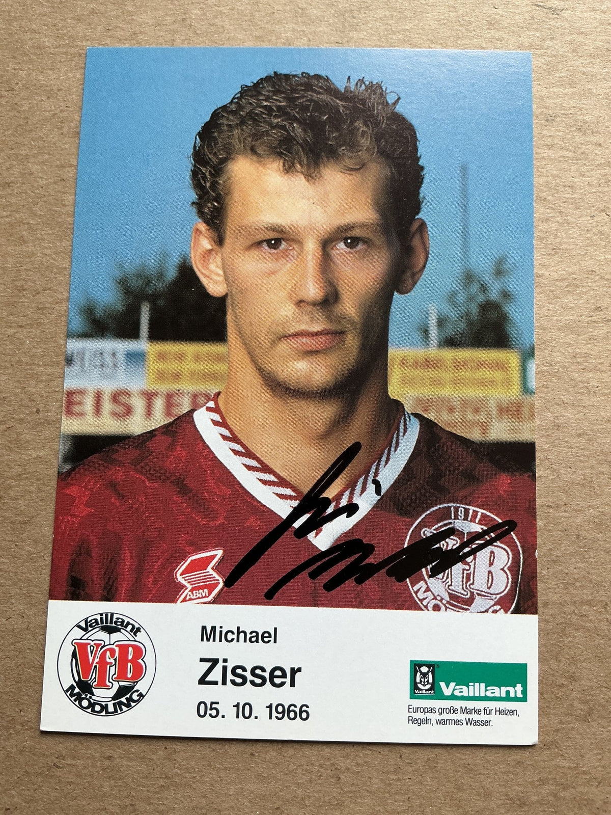 Michael Zisser, Austria 🇦🇹 VfB Mödling 1992/93 hand signed - Autographs-World