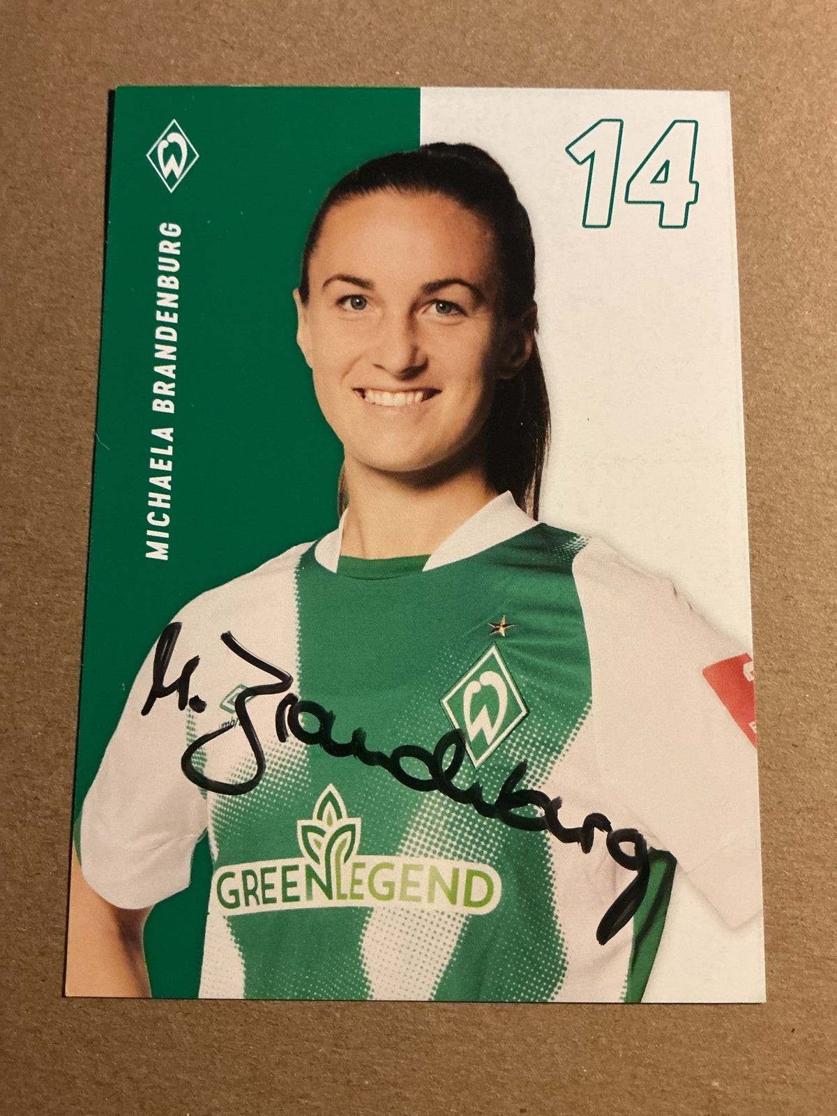 Michaela Brandenburg, Germany 🇩🇪 SV Werder Bremen 2022/23 hand signed - Autographs-World