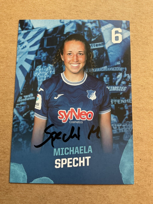 Michaela Specht, Germany 🇩🇪 TSG Hoffenheim 1899 2023/24 hand signed - Autographs-World