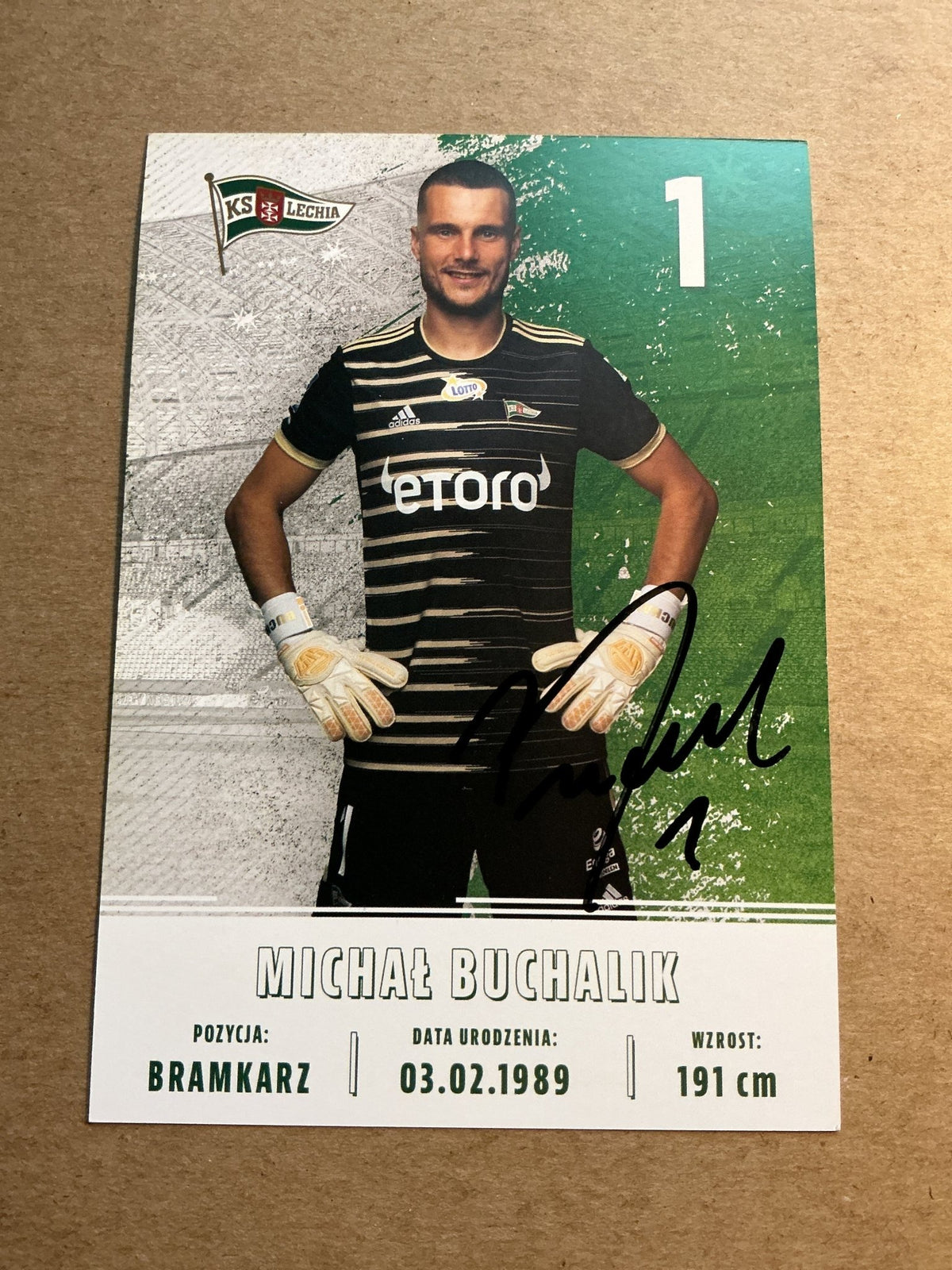 Michał Buchalik, Poland 🇵🇱 Lechia Gdansk 2022/23 hand signed - Autographs-World