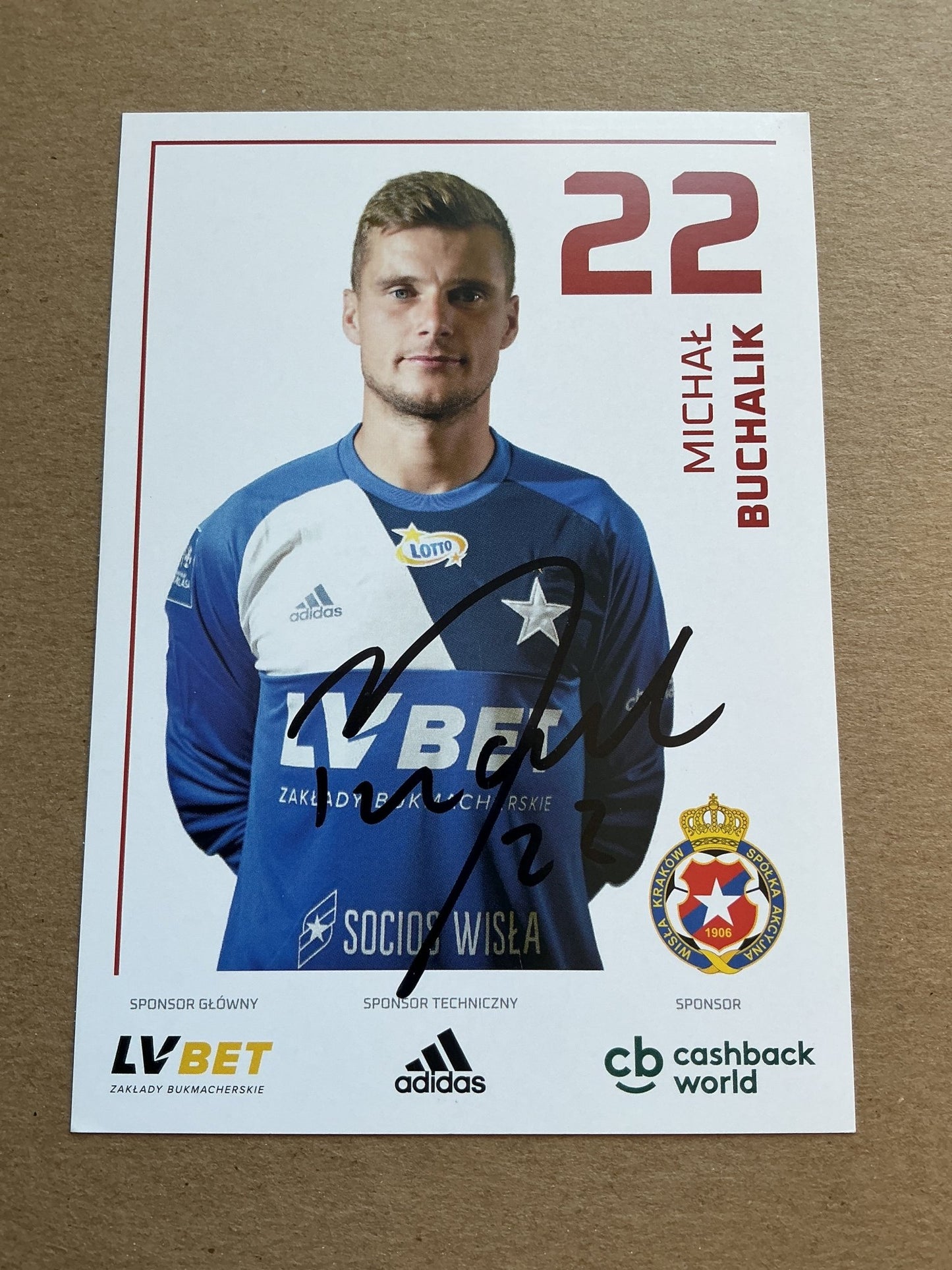 Michał Buchalik, Poland 🇵🇱 Wisla Kraków 2019/20 hand signed - Autographs-World