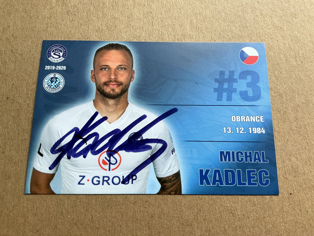 Michal Kadlec, Czech Republic 🇨🇿 1. FC Slovacko 2019/20 hand signed - Autographs-World