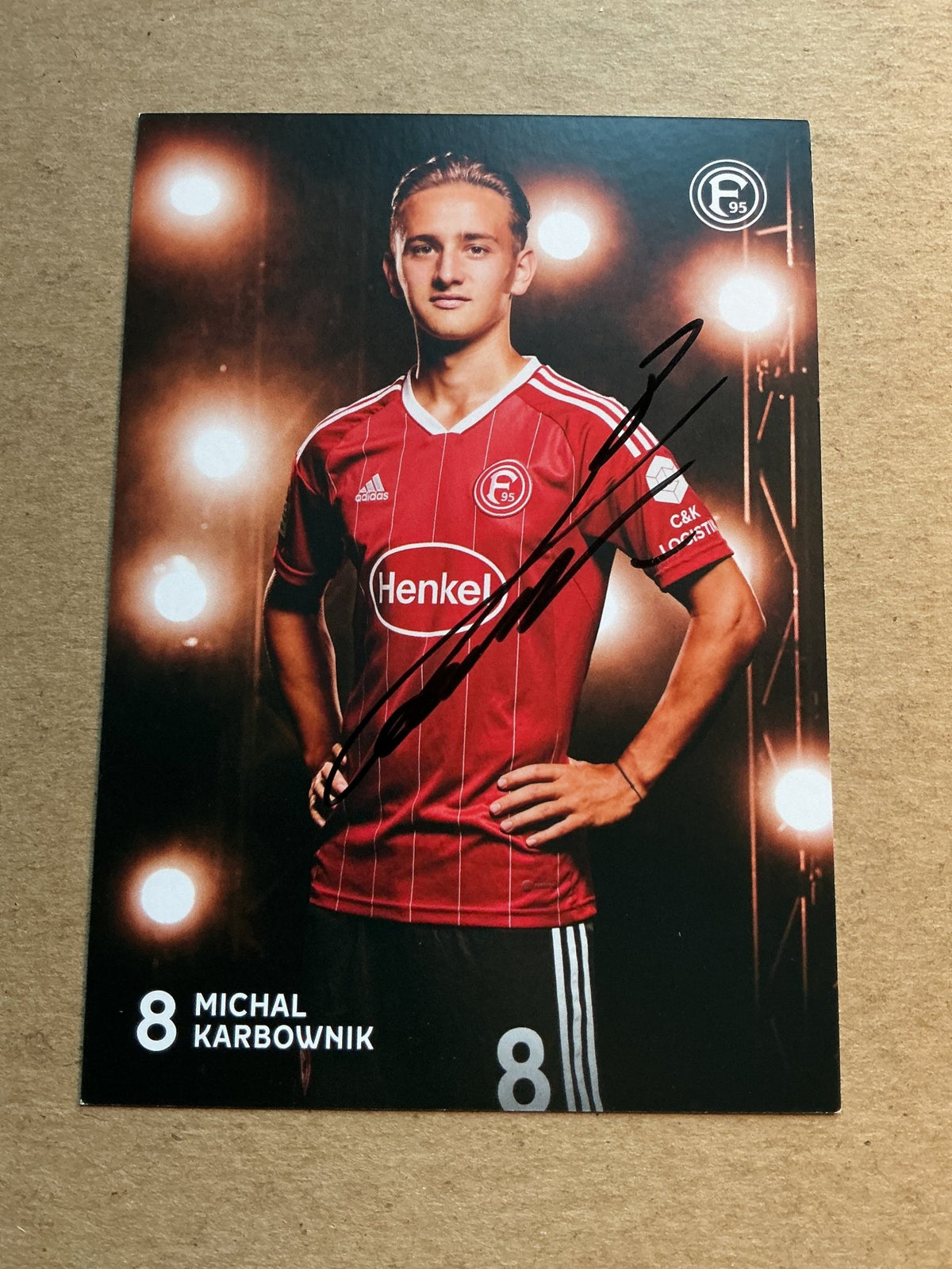 Michal Karbownik, Poland 🇵🇱 Fortuna Düsseldorf 2022/23 hand signed - Autographs-World
